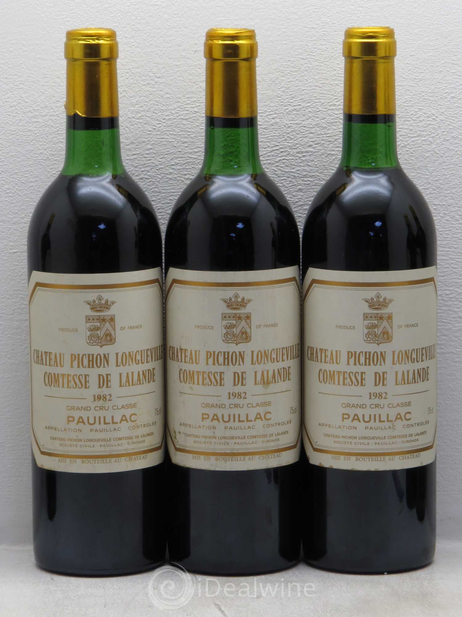 Château Pichon Longueville Comtesse de Lalande 2ème Grand Cru Classé 1982 - Lot de 6 bouteilles - 1