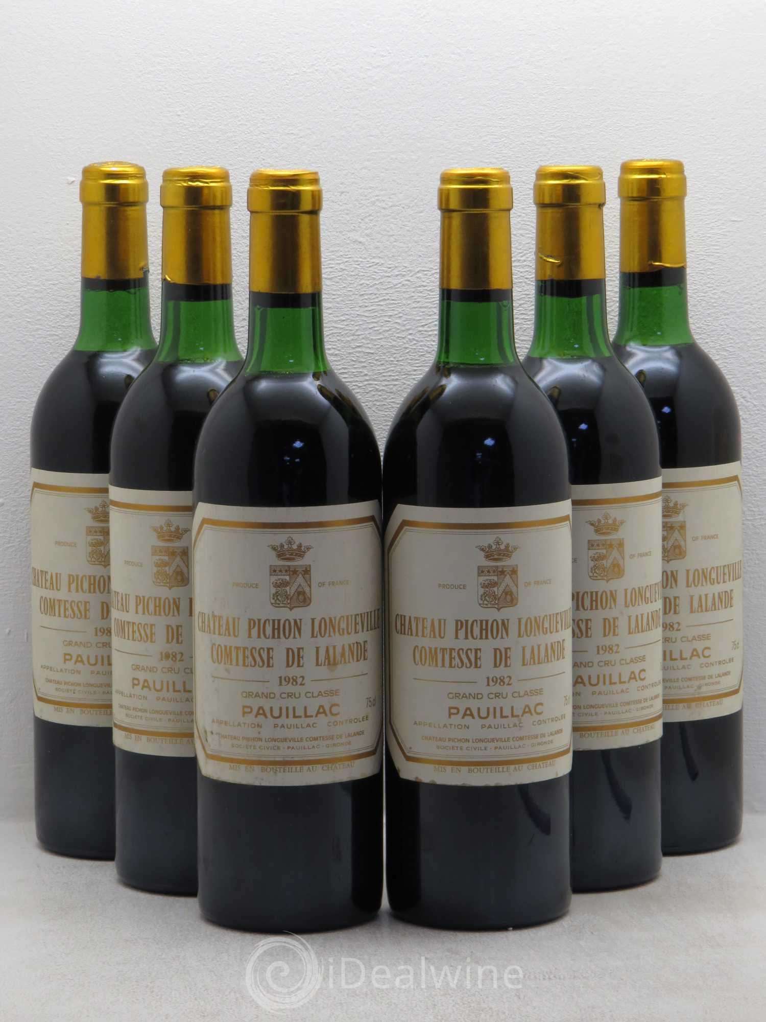Château Pichon Longueville Comtesse de Lalande 2ème Grand Cru Classé 1982 - Lot de 6 bouteilles - 0