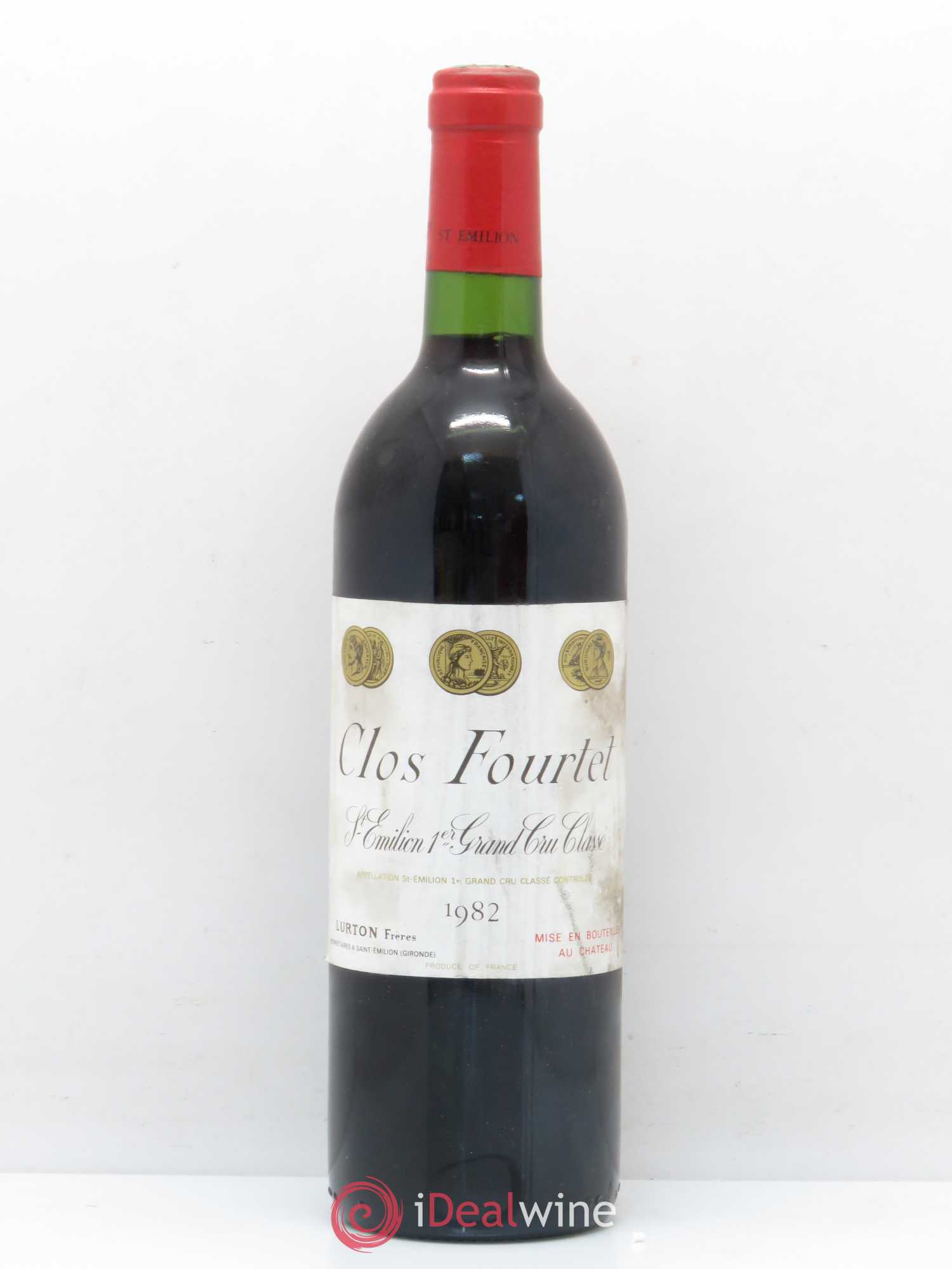 Clos Fourtet 1er Grand Cru Classé B 1982 - Lot de 1 bouteille - 0