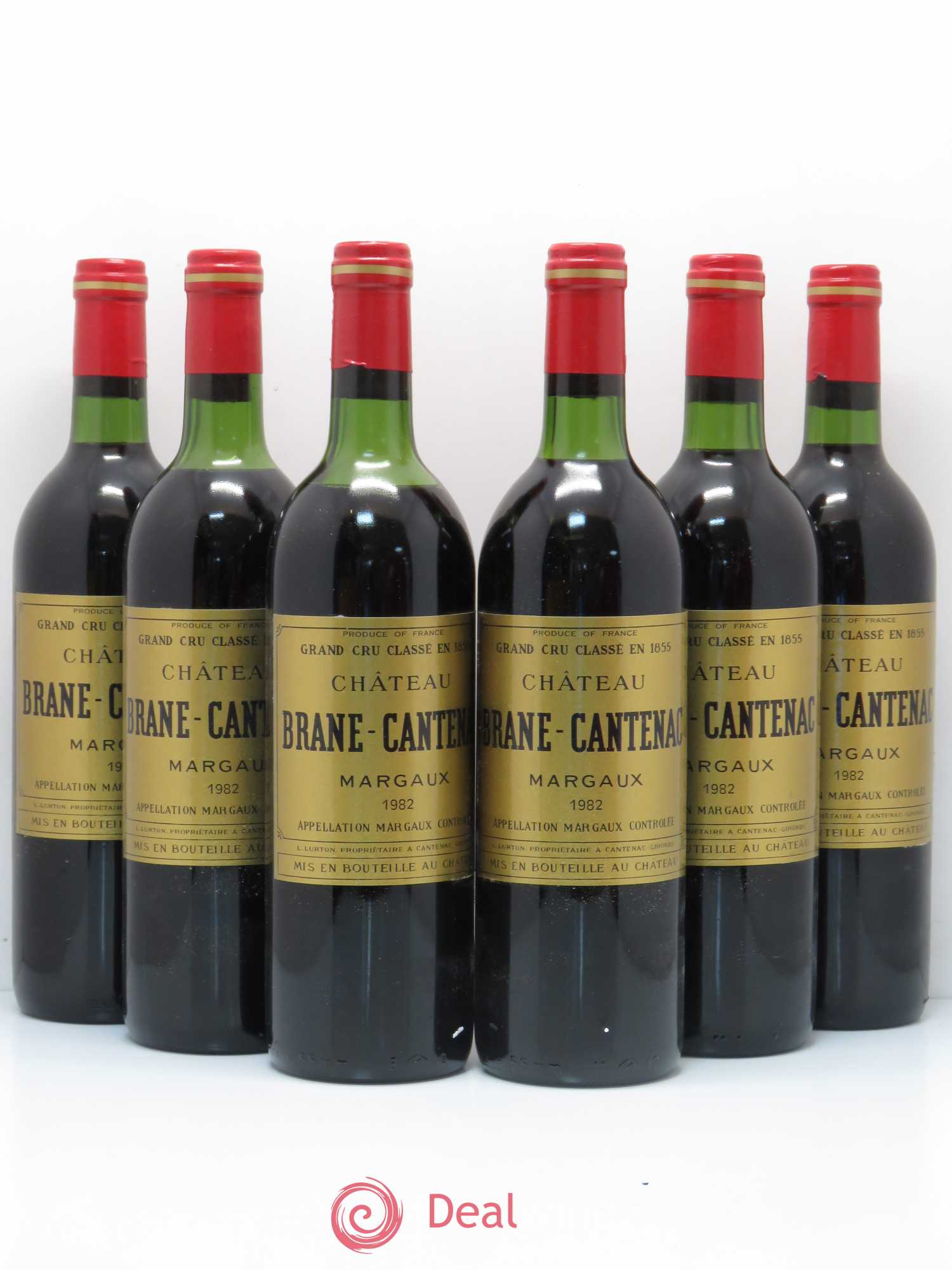 Château Brane Cantenac 2ème Grand Cru Classé 1982 - Lot de 6 bouteilles - 0