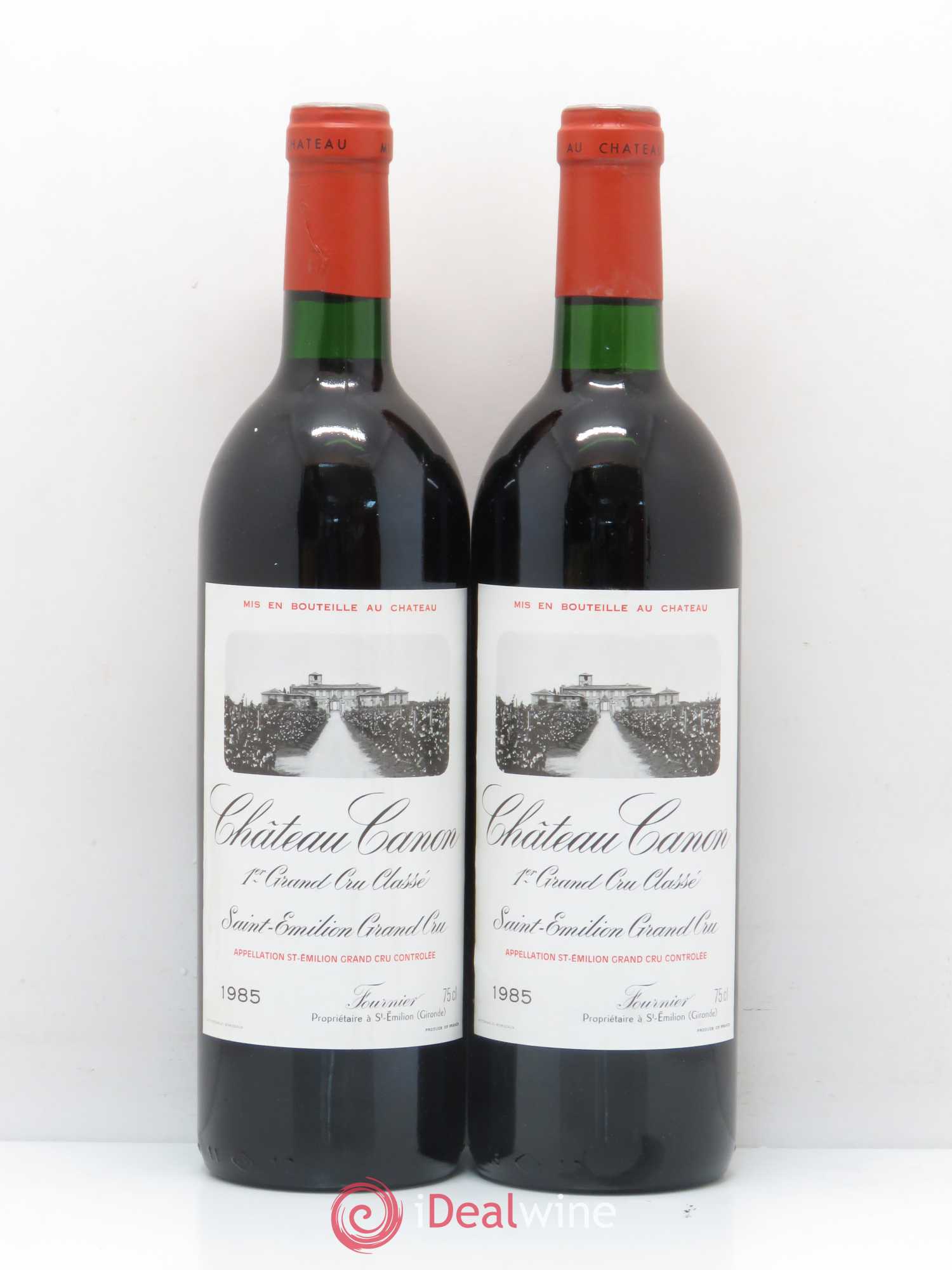 Château Canon 1er Grand Cru Classé B 1985 - Lot de 2 bouteilles - 0