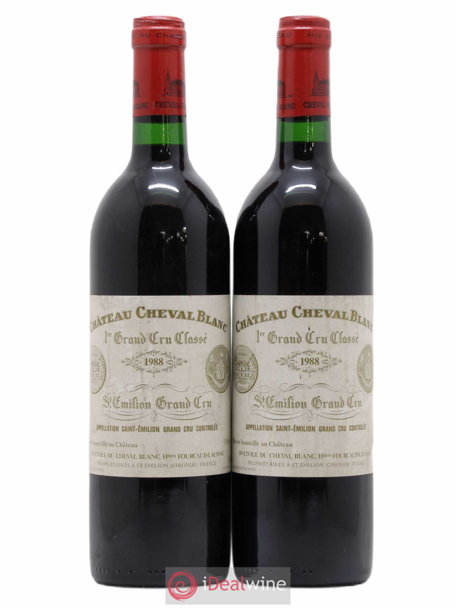 Château Cheval Blanc 1er Grand Cru Classé A 1988 - Lot de 2 bouteilles - 0