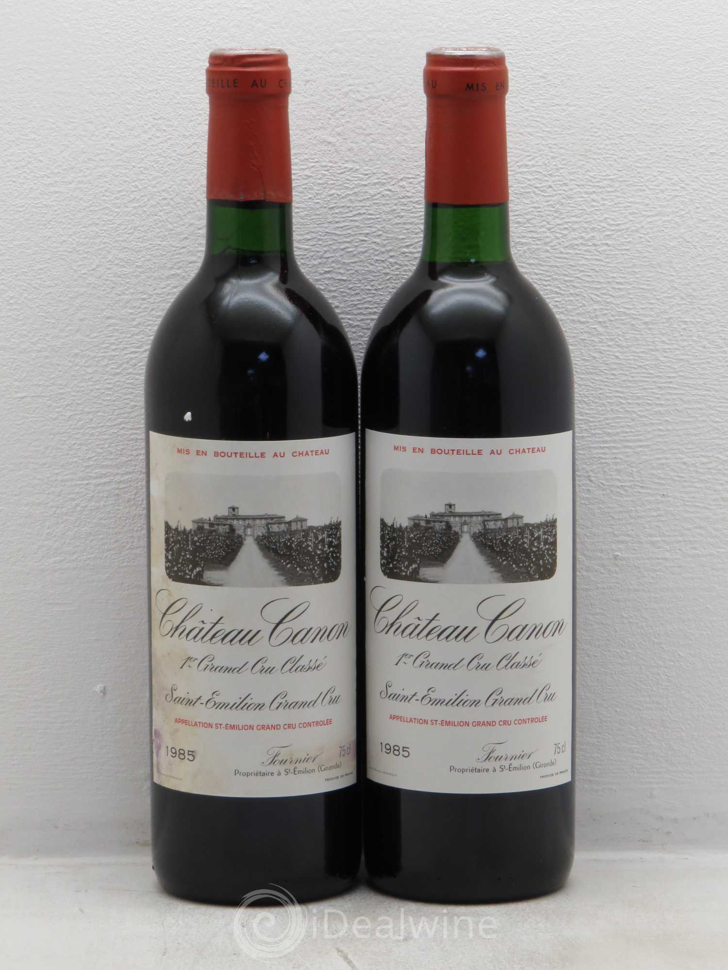 Château Canon 1er Grand Cru Classé B 1985 - Lot de 2 bouteilles - 0