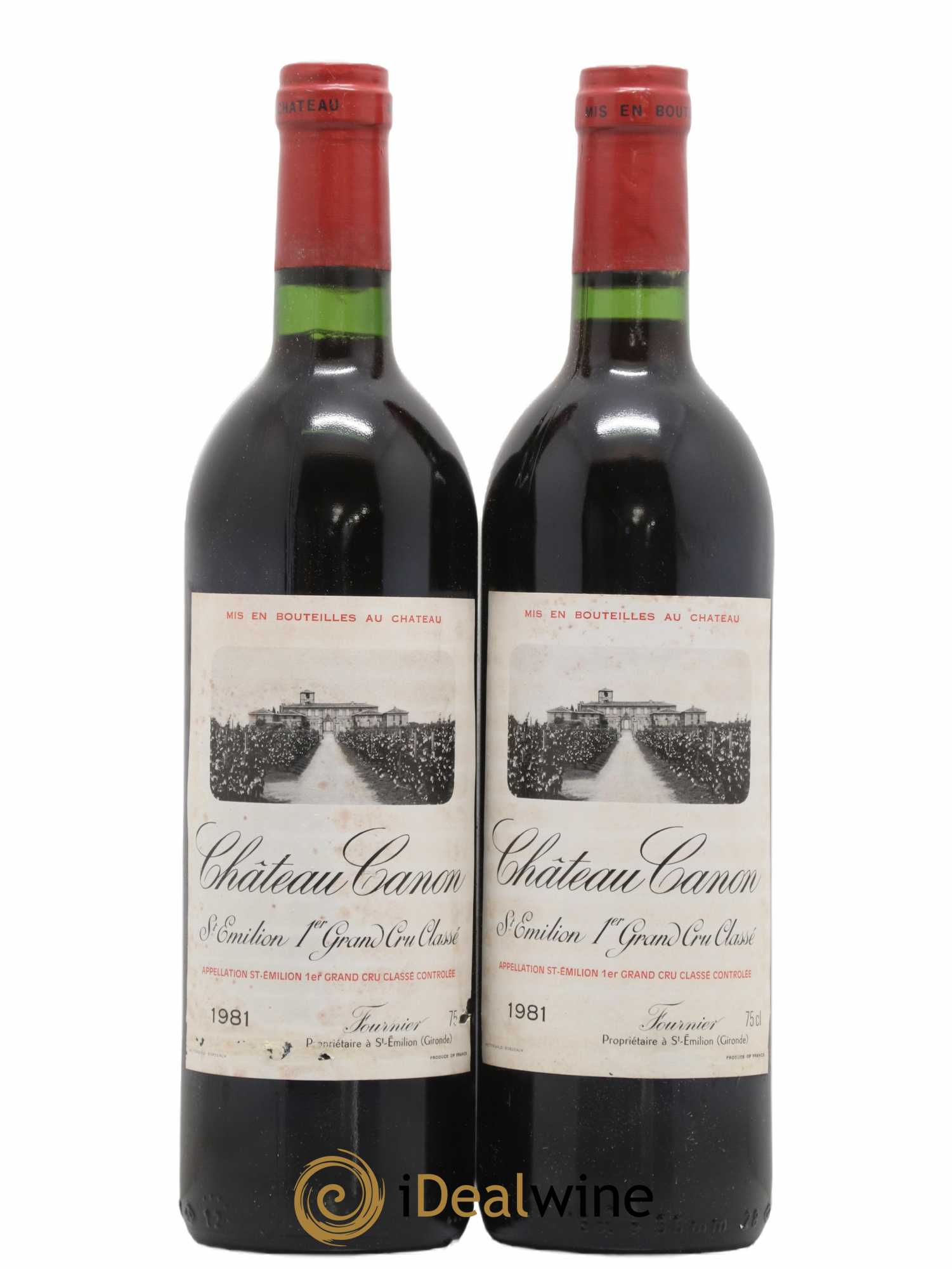 Château Canon 1er Grand Cru Classé B 1981 - Lot de 2 bouteilles - 0