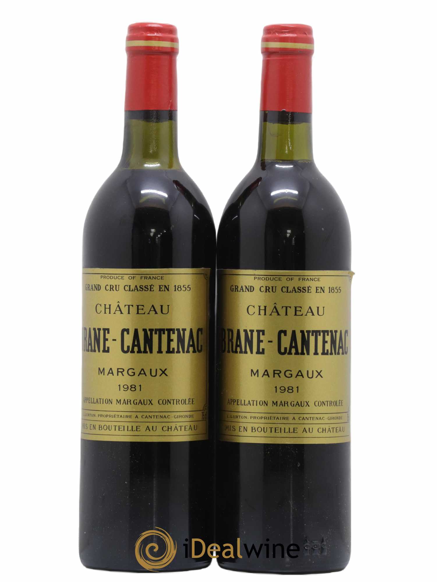 Château Brane Cantenac 2ème Grand Cru Classé 1981 - Lot de 2 bouteilles - 0