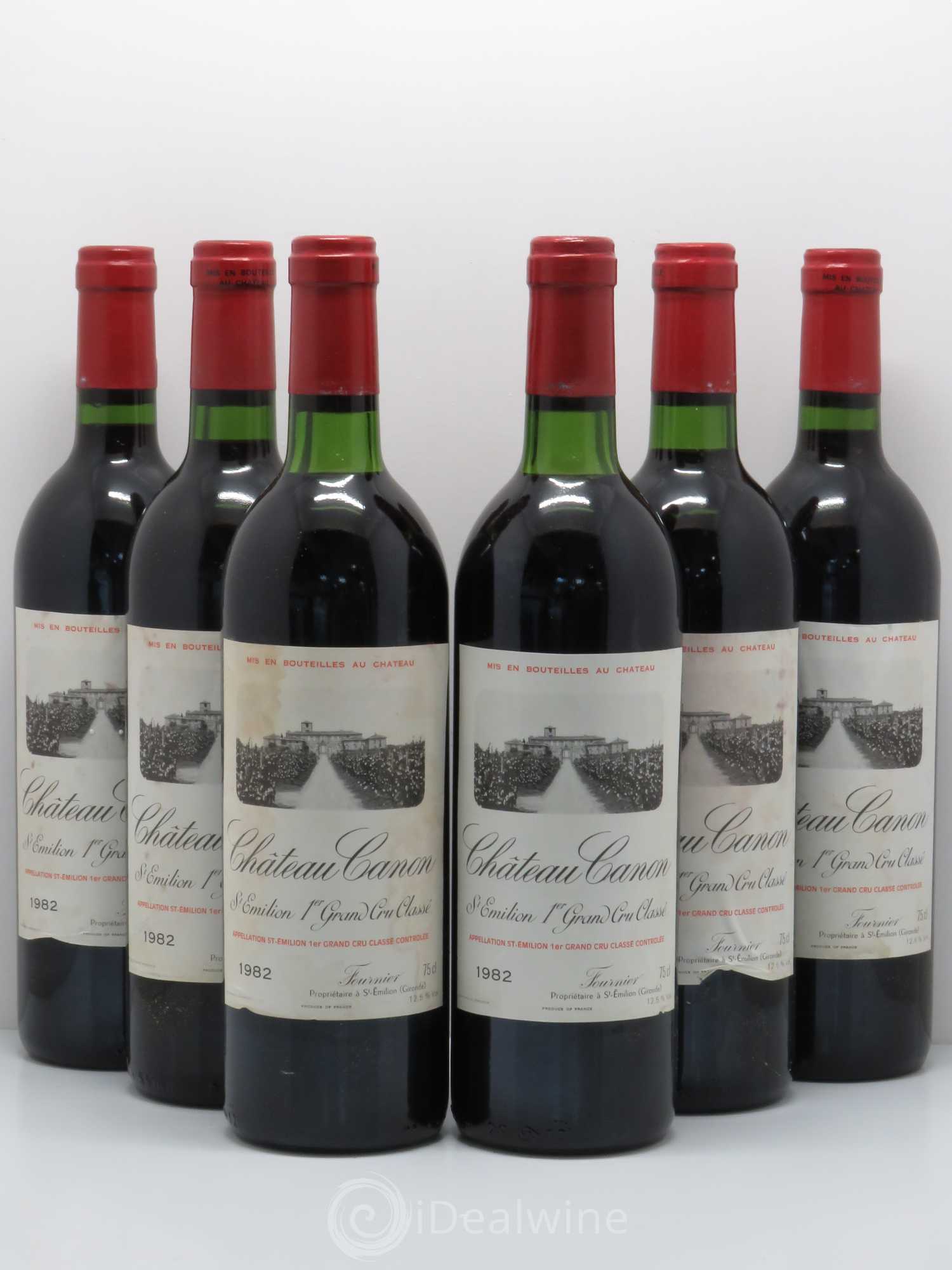 Château Canon 1er Grand Cru Classé B 1982 - Lot de 6 bouteilles - 0