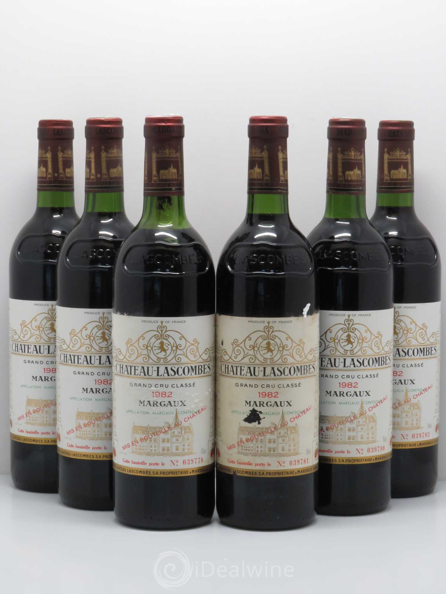 Château Lascombes 2ème Grand Cru Classé 1982 - Lot de 6 bouteilles - 0