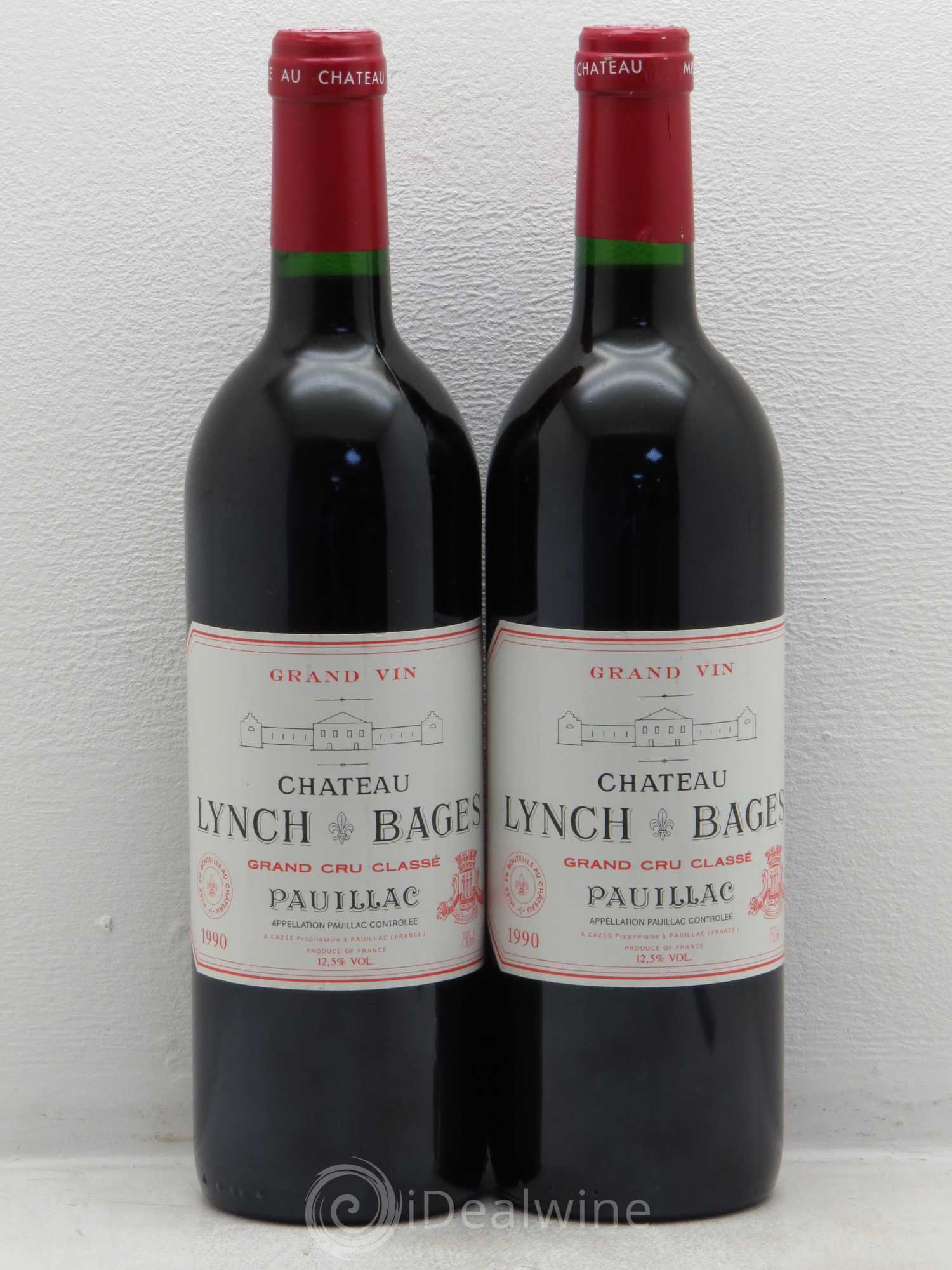 Château Lynch Bages 5ème Grand Cru Classé 1990 - Lot de 2 bouteilles - 0