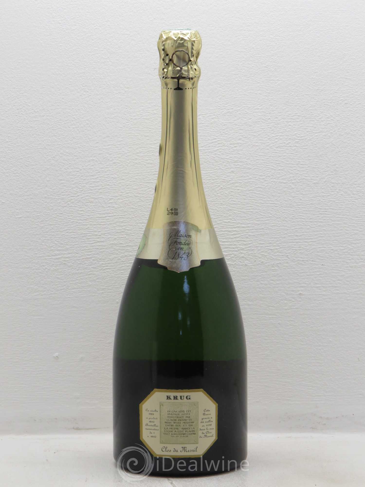 Clos du Mesnil Krug 1983 - Lot de 1 bouteille - 1
