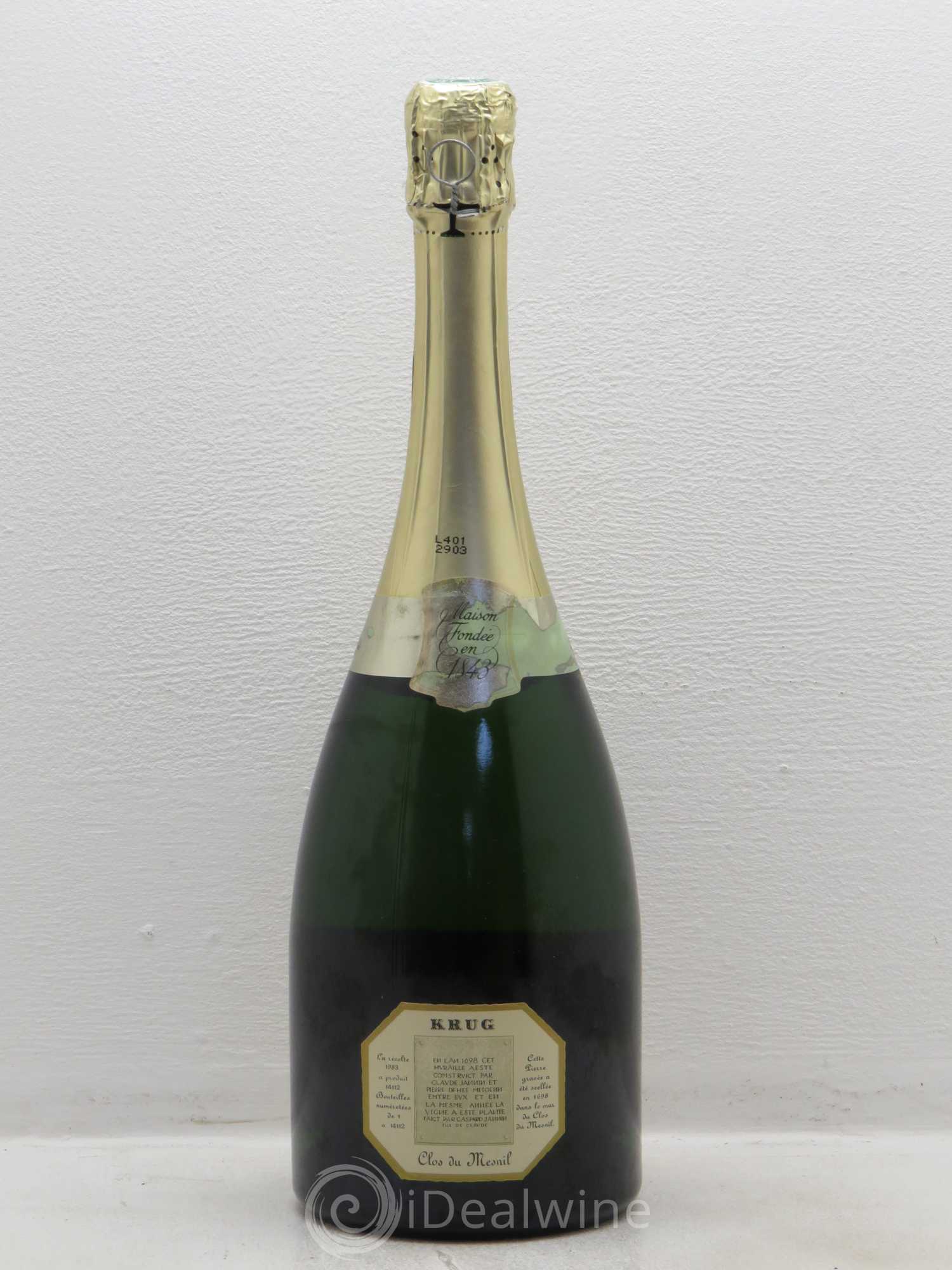 Clos du Mesnil Krug 1983 - Lot de 1 bouteille - 1
