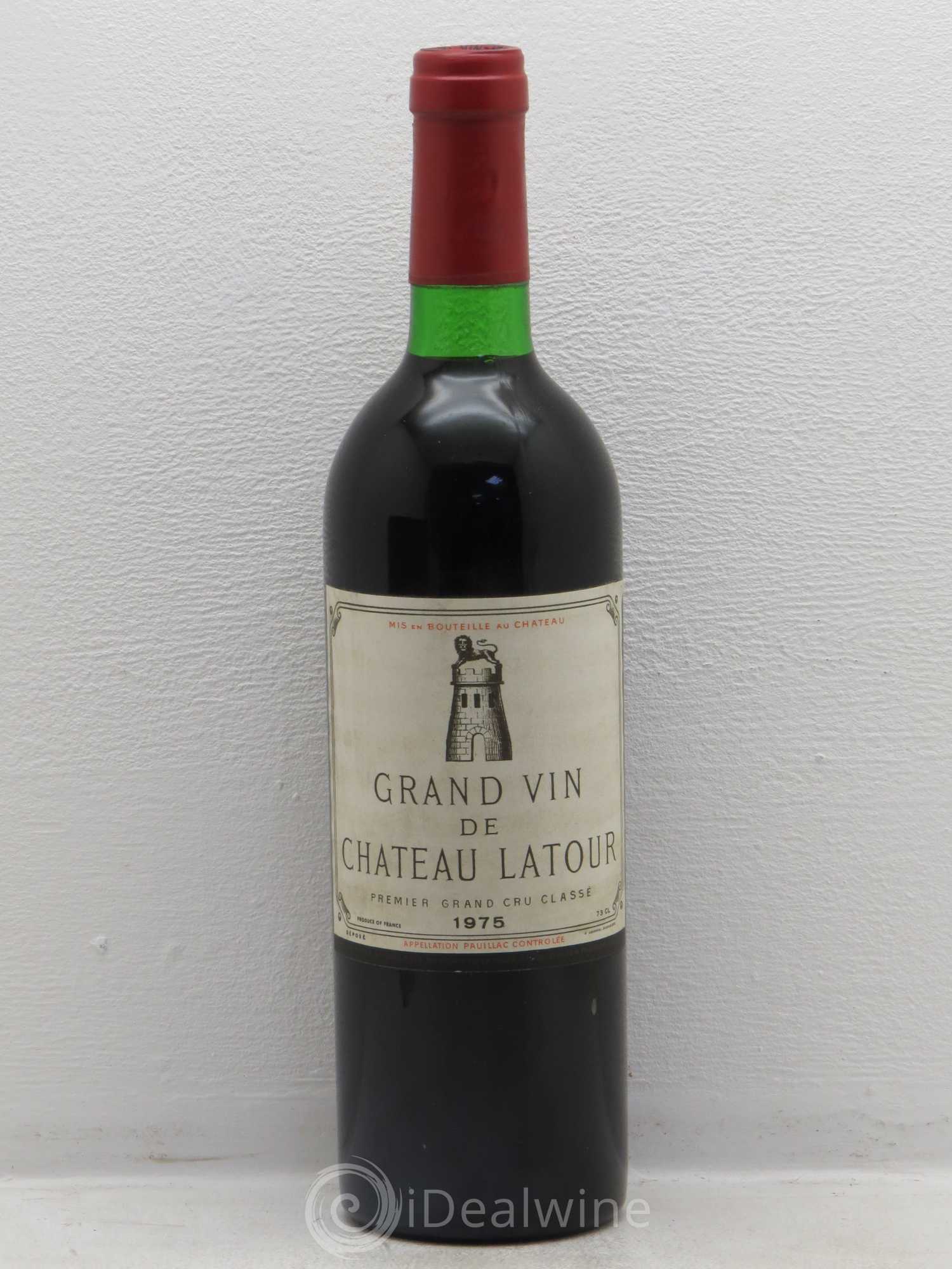 Château Latour 1er Grand Cru Classé 1975 - Lot de 1 bouteille - 0