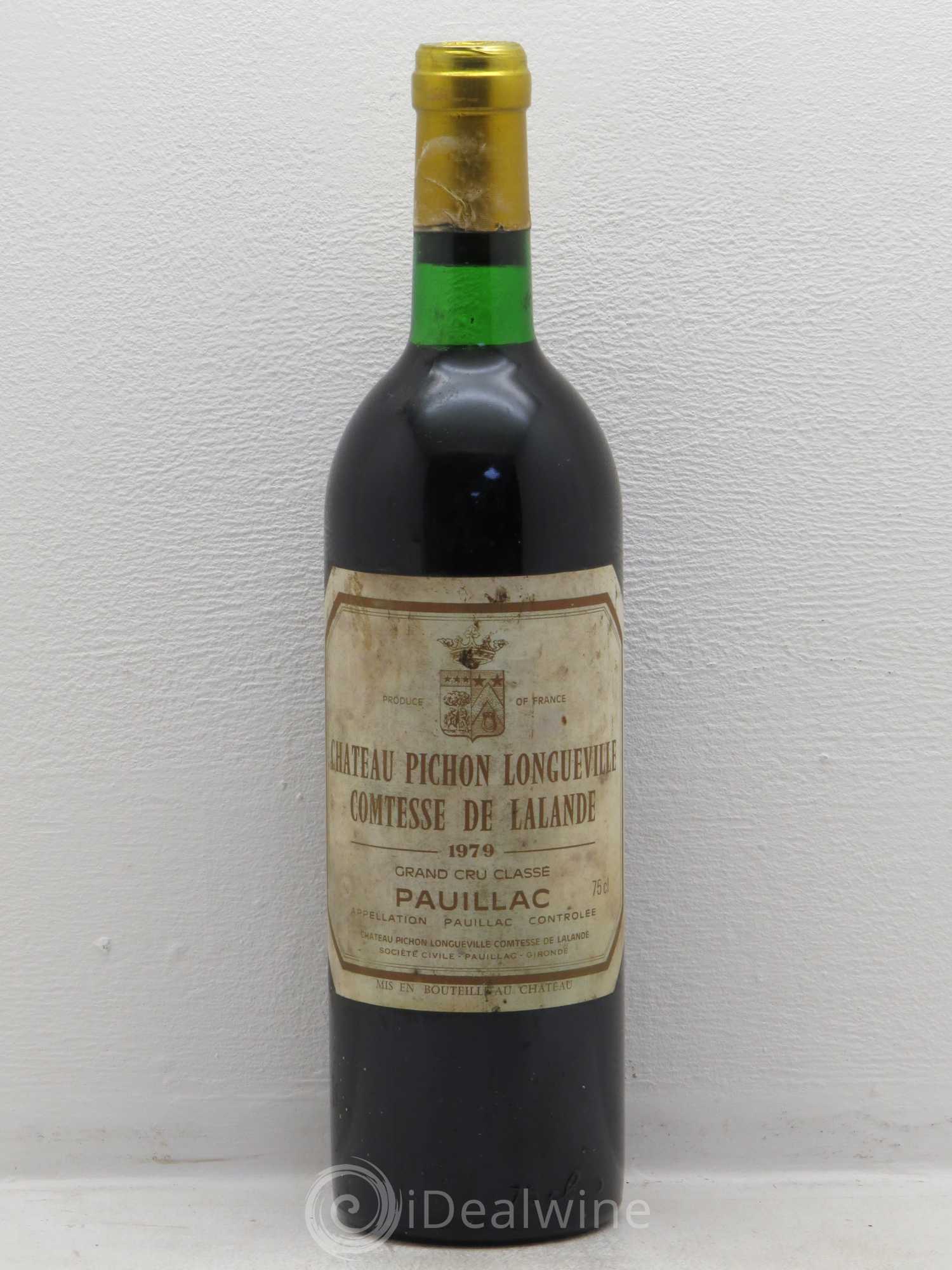 Château Pichon Longueville Comtesse de Lalande 2ème Grand Cru Classé 1979 - Lot de 1 bouteille - 0
