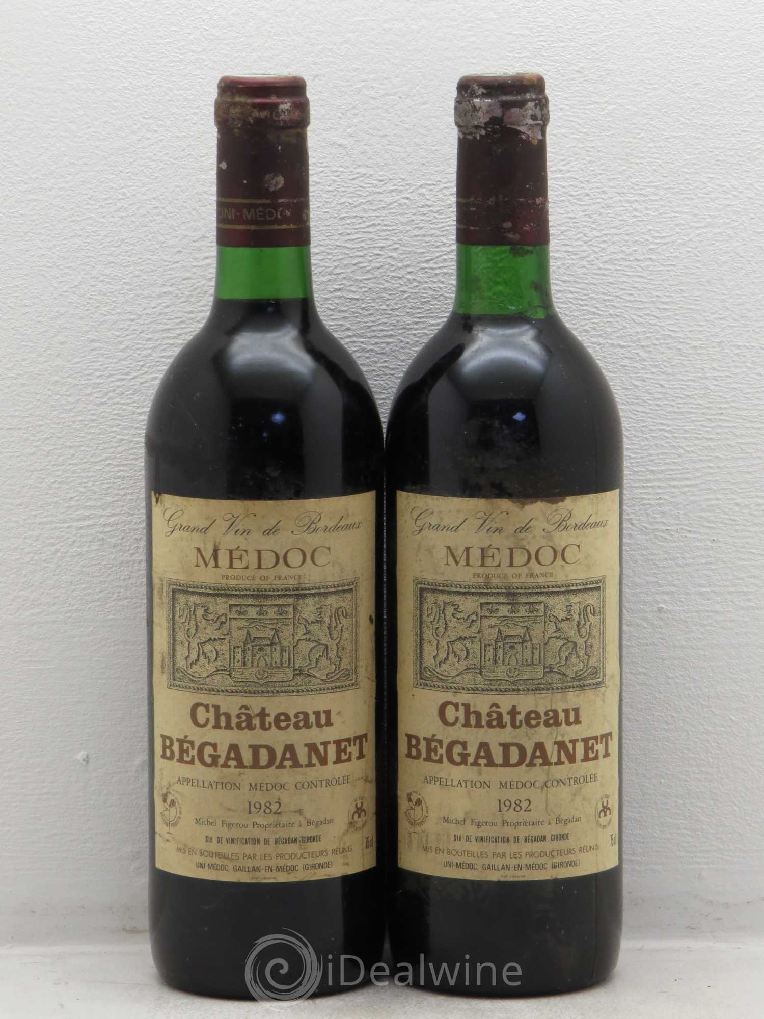 Bordeaux Château Beganadet - Medoc 1982 - Posten von 2 Flaschen - 0