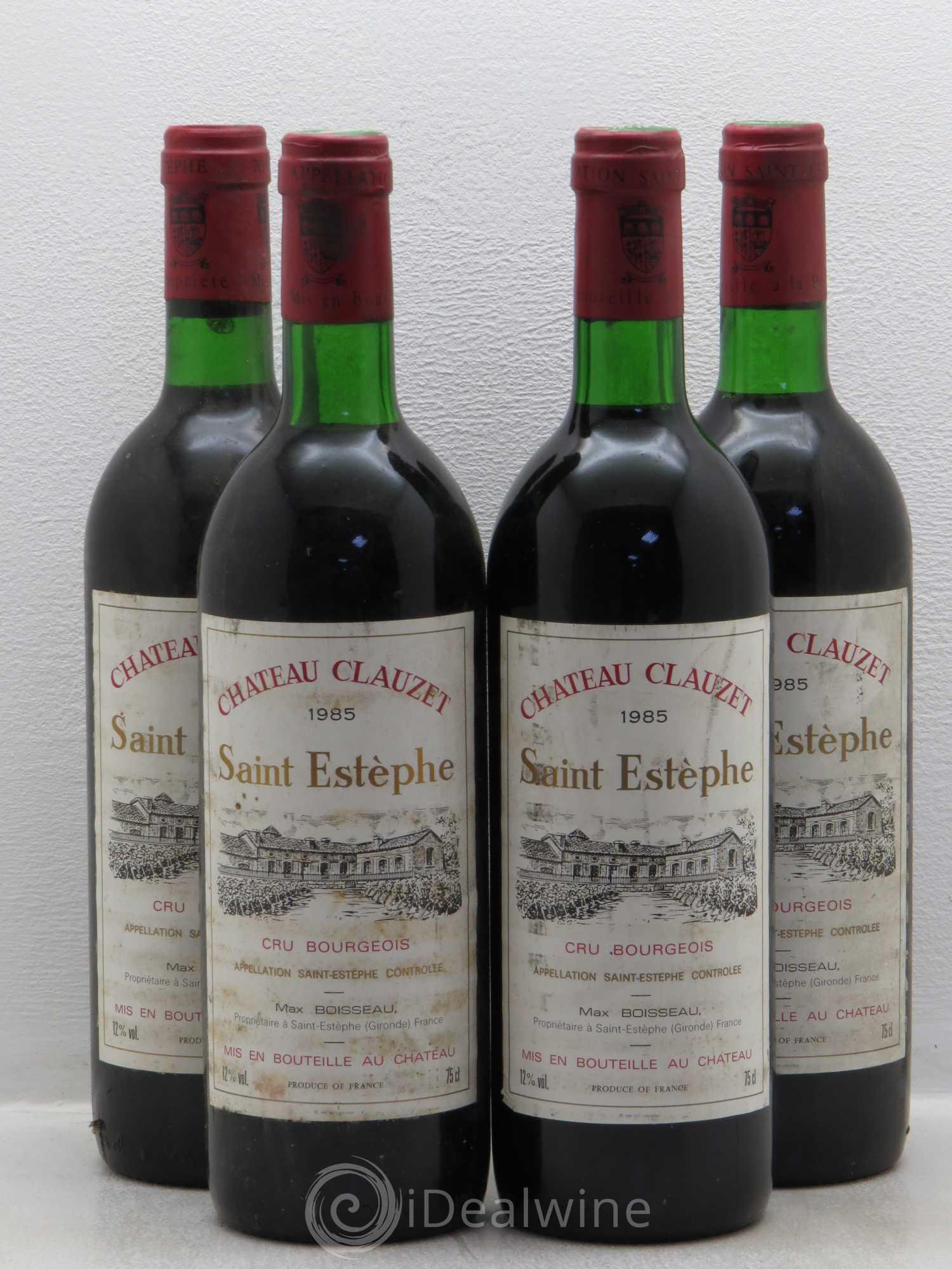 Château Clauzet 1985 - Lot de 4 bouteilles - 0