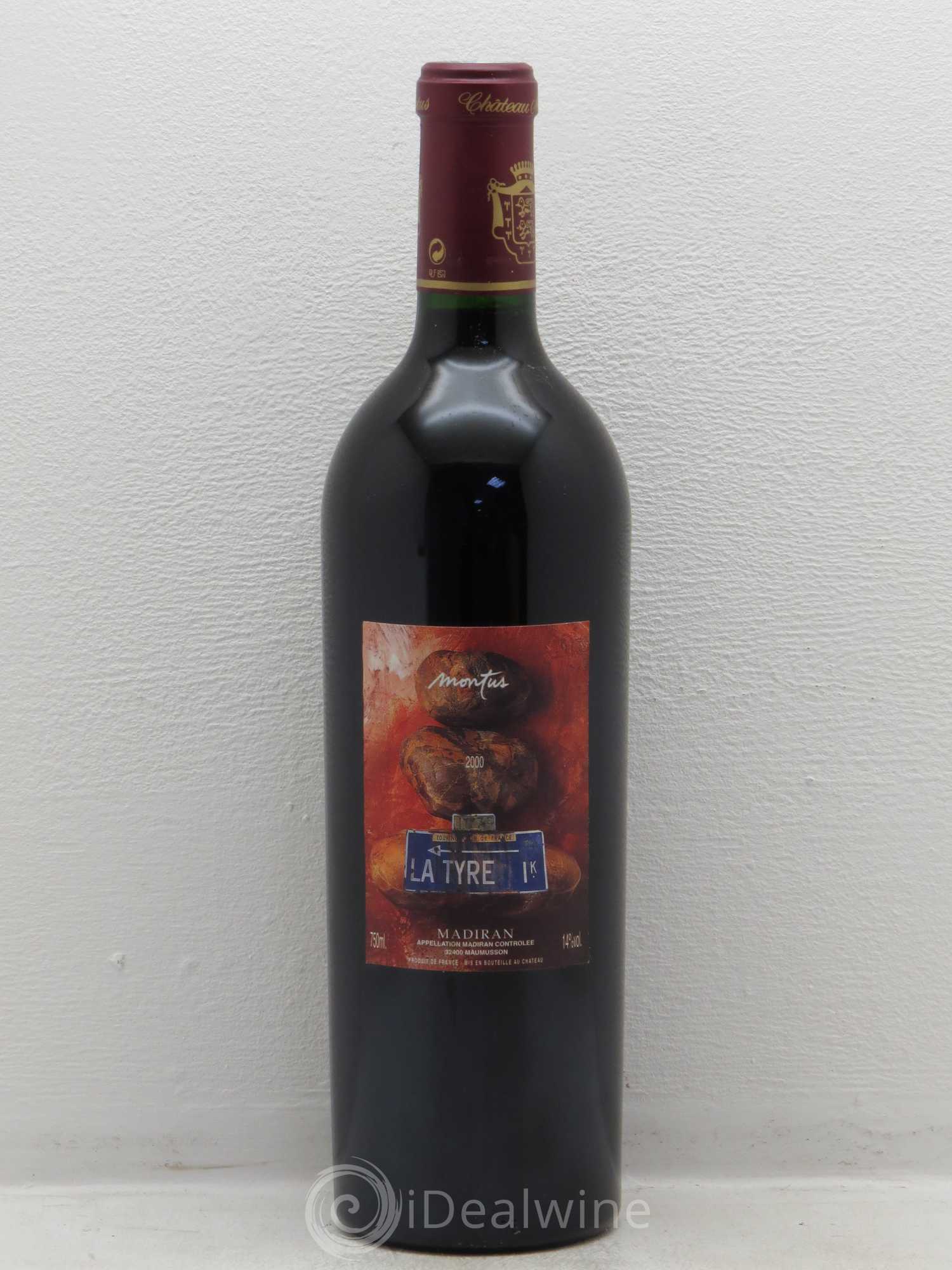 Madiran Château Montus-La Tyre Alain Brumont 2000 - Lot de 1 bouteille - 0