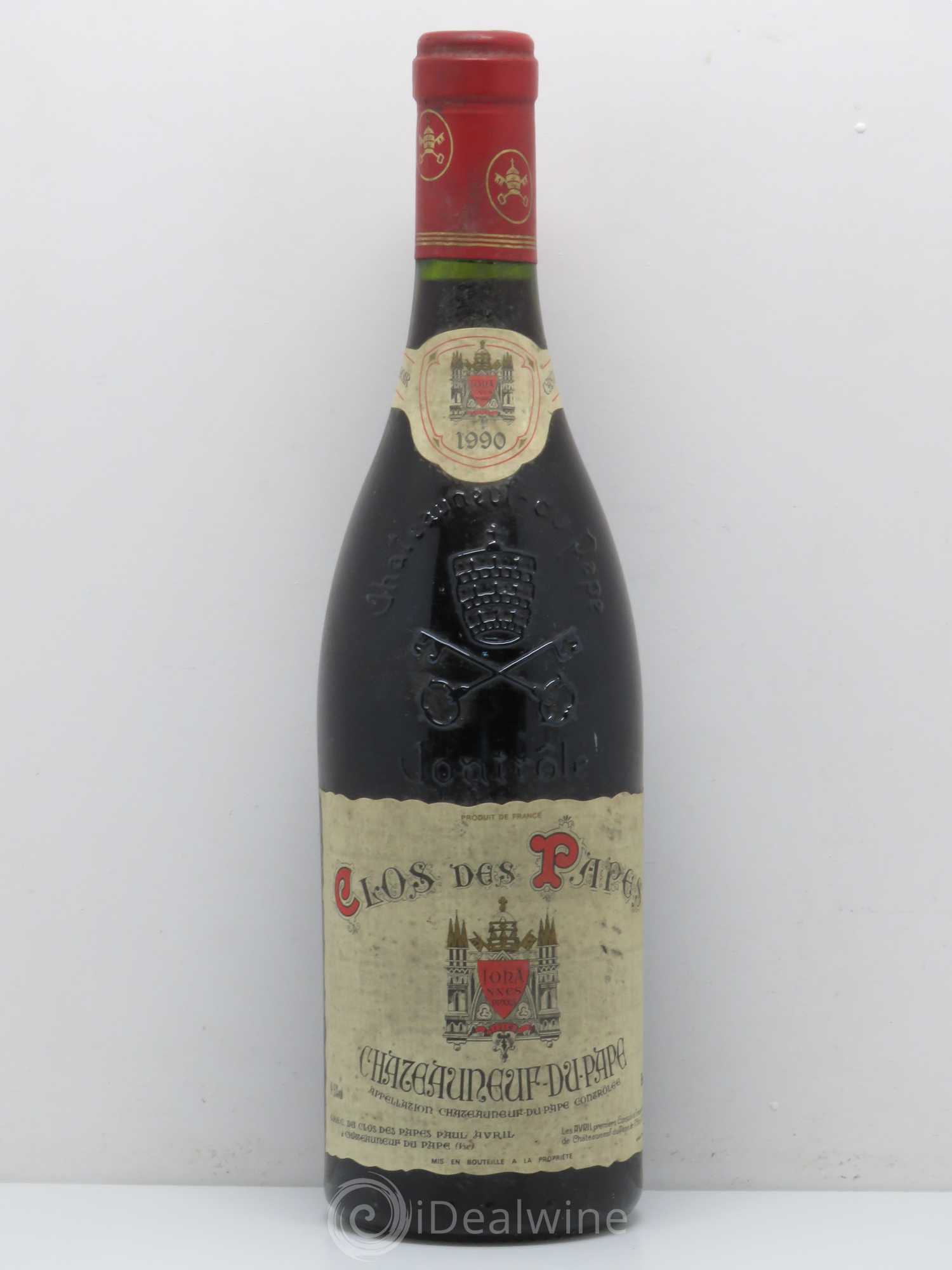 Châteauneuf-du-Pape Clos des Papes - Paul Avril 1990 - Lot de 1 bouteille - 0