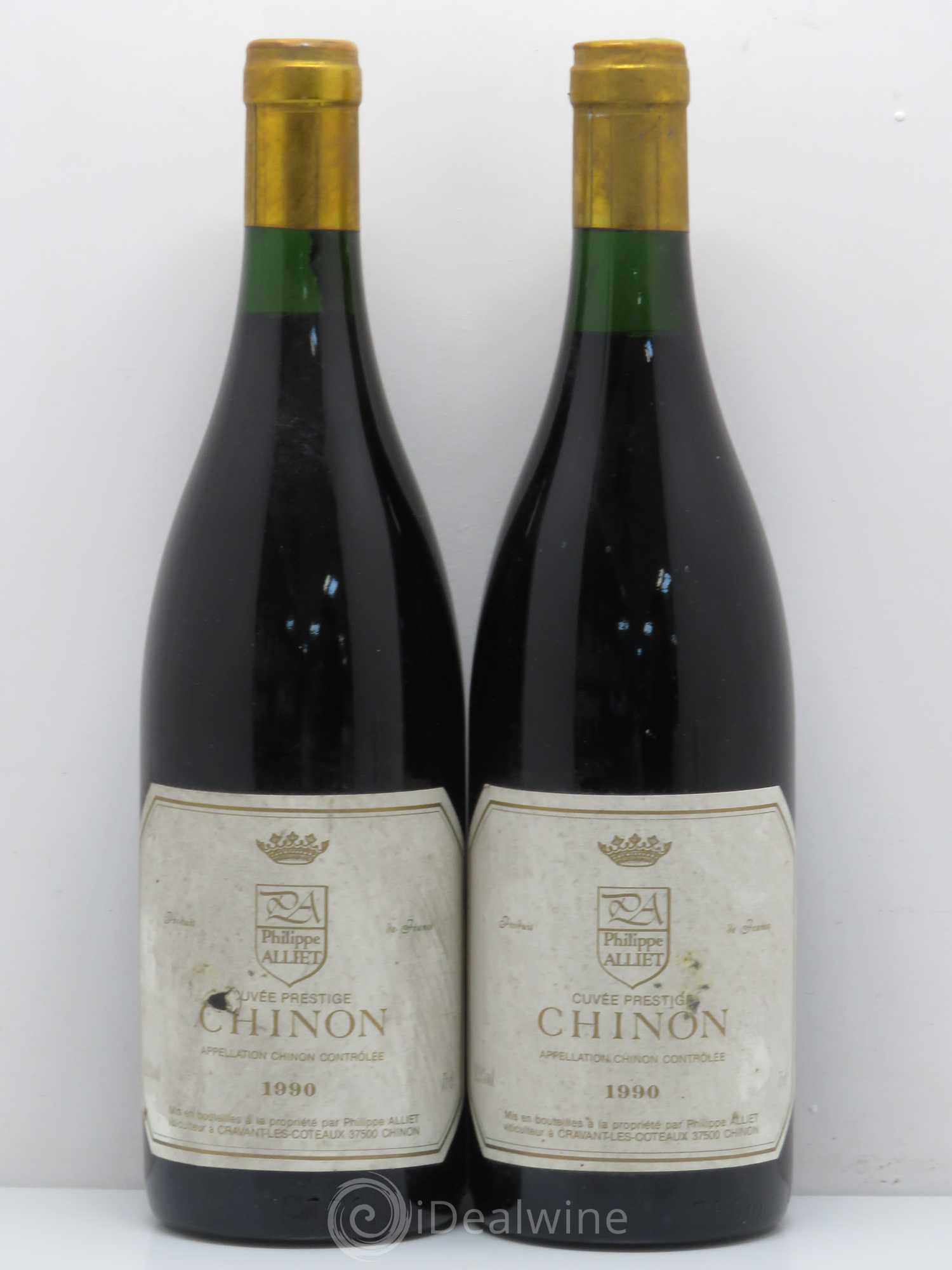 Chinon Philippe Alliet Prestige 1990 - Lot de 2 bouteilles - 0
