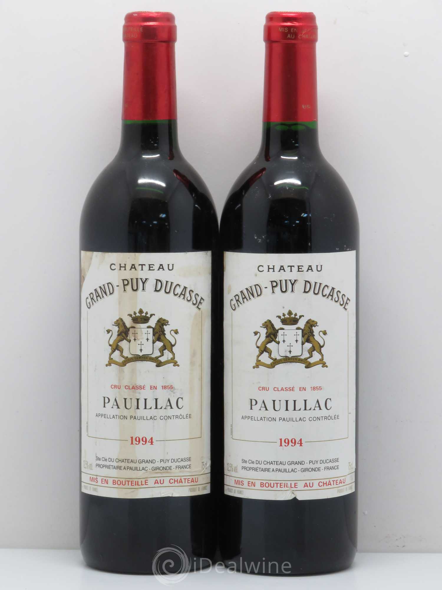 Château Grand Puy Ducasse 5ème Grand Cru Classé 1994 - Lot de 2 bouteilles - 0
