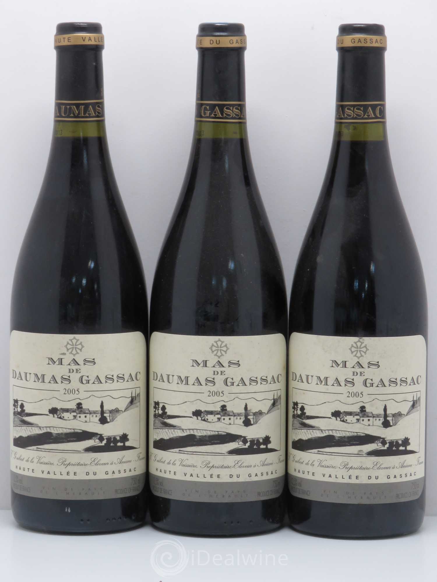 Saint-Guilhem-le-Désert - Cité d'Aniane Mas Daumas Gassac Famille Guibert de La Vaissière 2005 - Lot de 6 bouteilles - 2