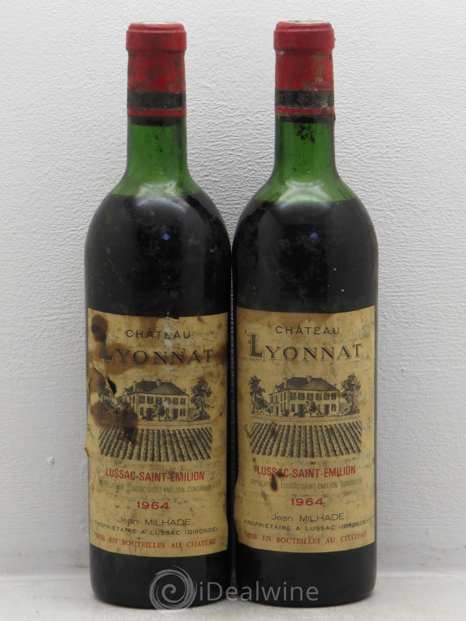 Château Lyonnat 1964 - Lot de 2 bouteilles - 0