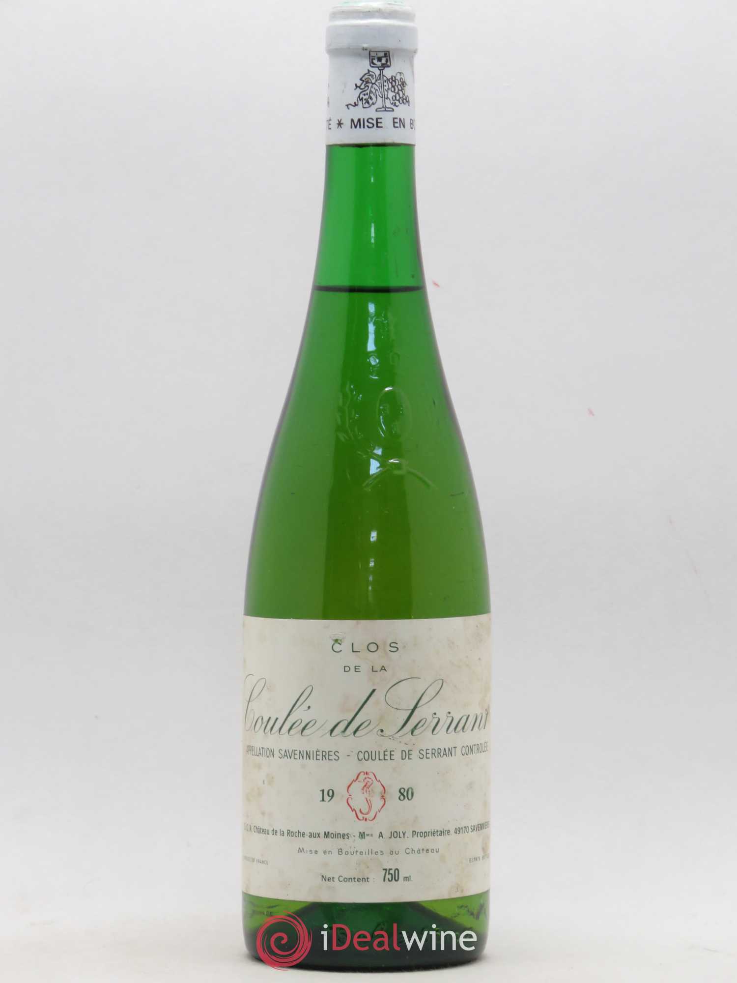Savennières Clos de la Coulée de Serrant Vignobles de la Coulée de Serrant - Nicolas Joly 1980 - Lot de 1 bouteille - 0