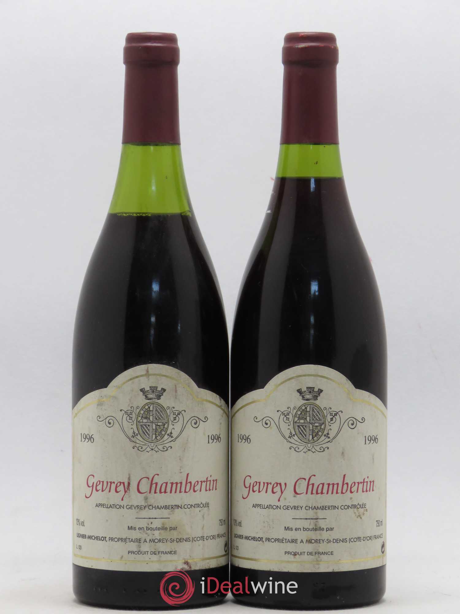 Gevrey-Chambertin Lignier-Michelot 1996 - Lot de 2 bouteilles - 0