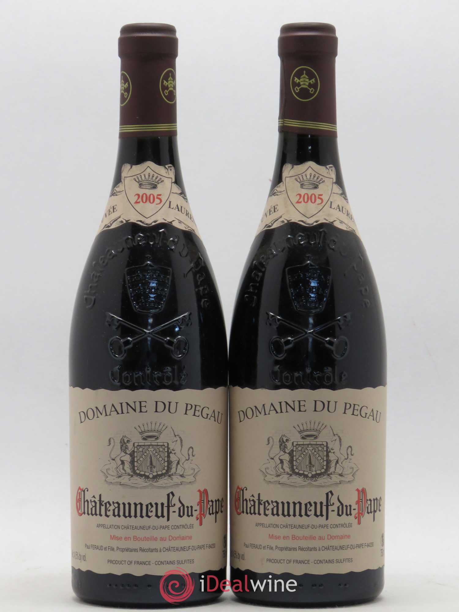 Châteauneuf-du-Pape Domaine du Pégau Cuvée Laurence Paul et Laurence Féraud 2005 - Lot de 2 bouteilles - 0