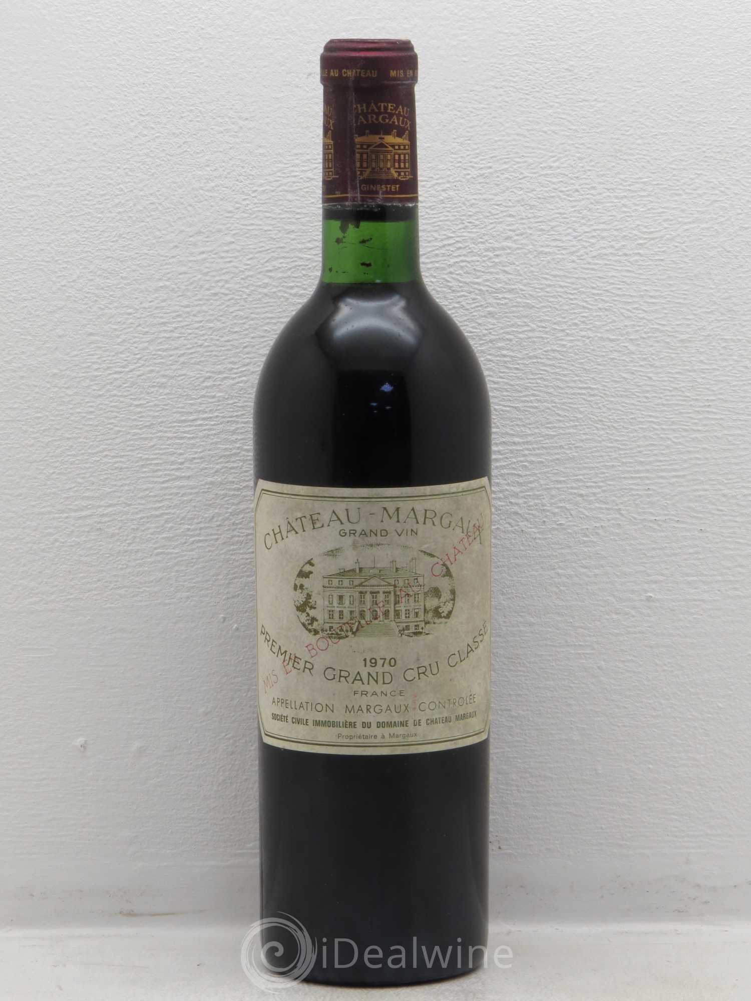 Château Margaux 1er Grand Cru Classé 1970 - Lot de 1 bouteille - 0