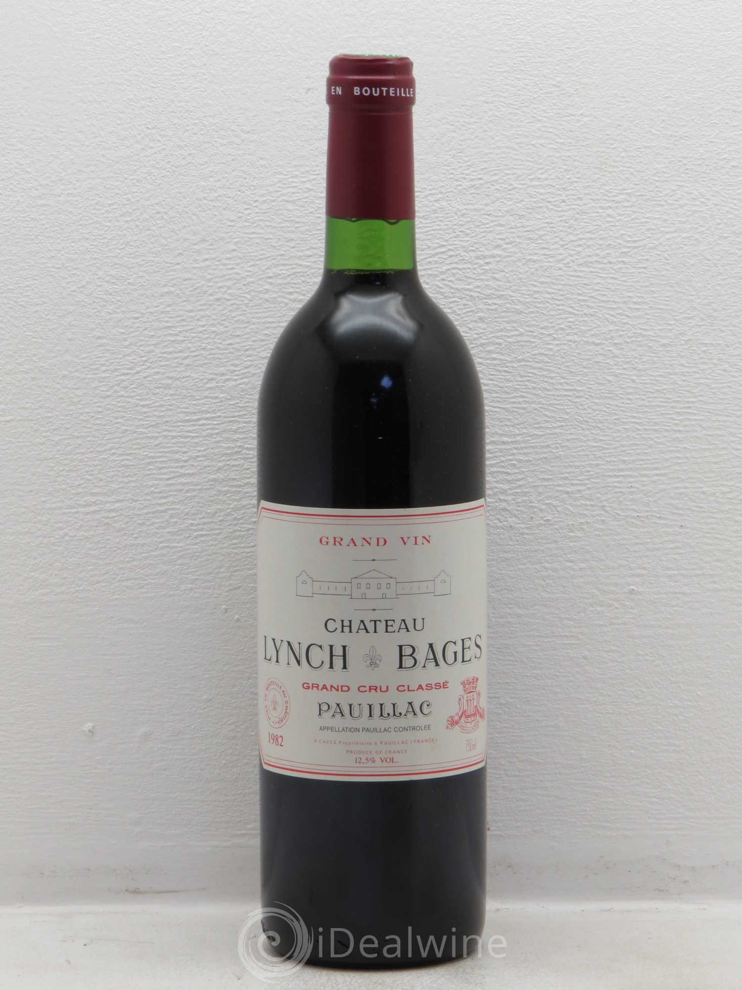 Château Lynch Bages 5ème Grand Cru Classé 1982 - Lot de 1 bouteille - 0
