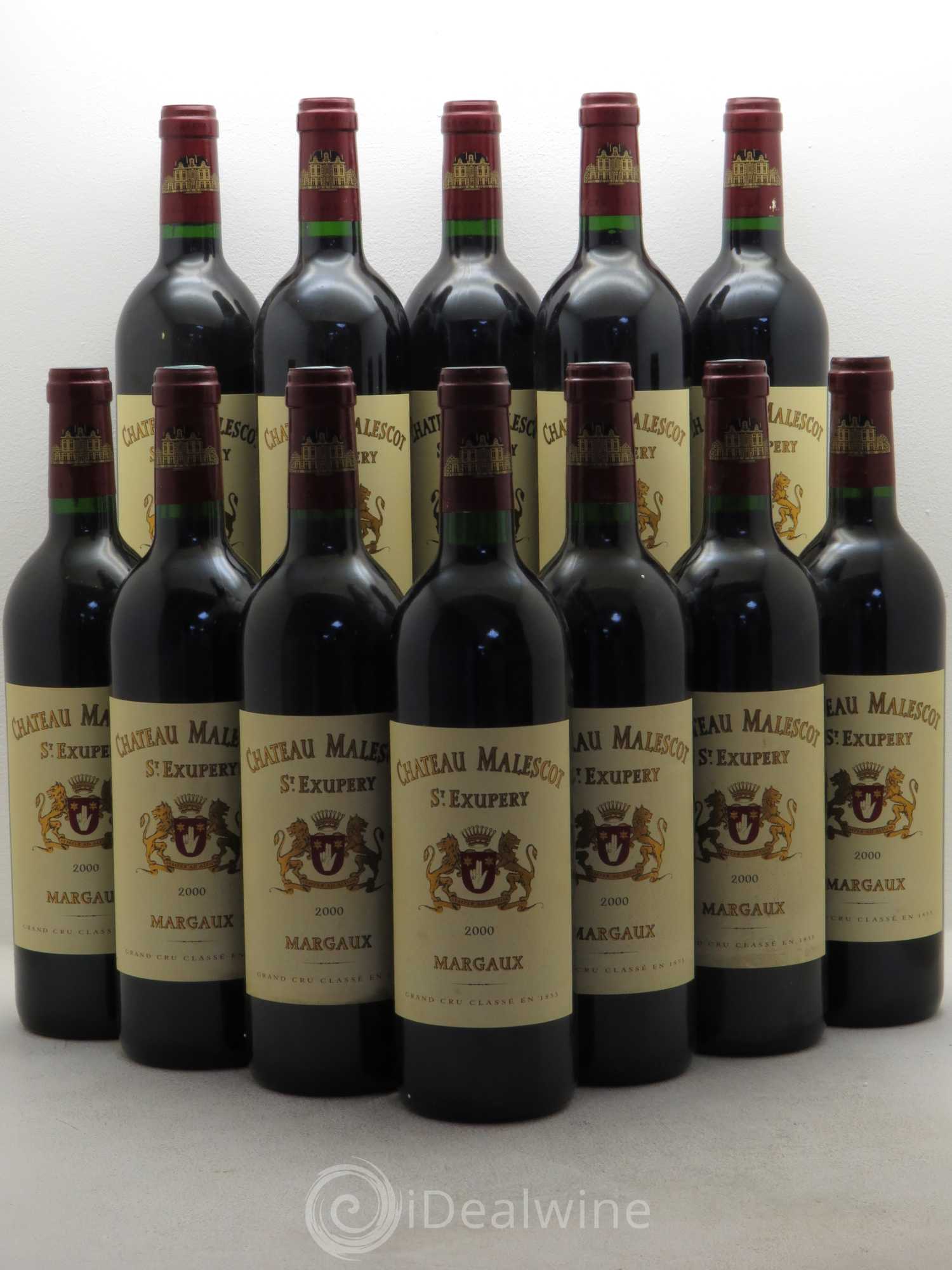 Château Malescot Saint-Exupéry 3ème Grand Cru Classé 2000 - Lot de 12 bouteilles - 0