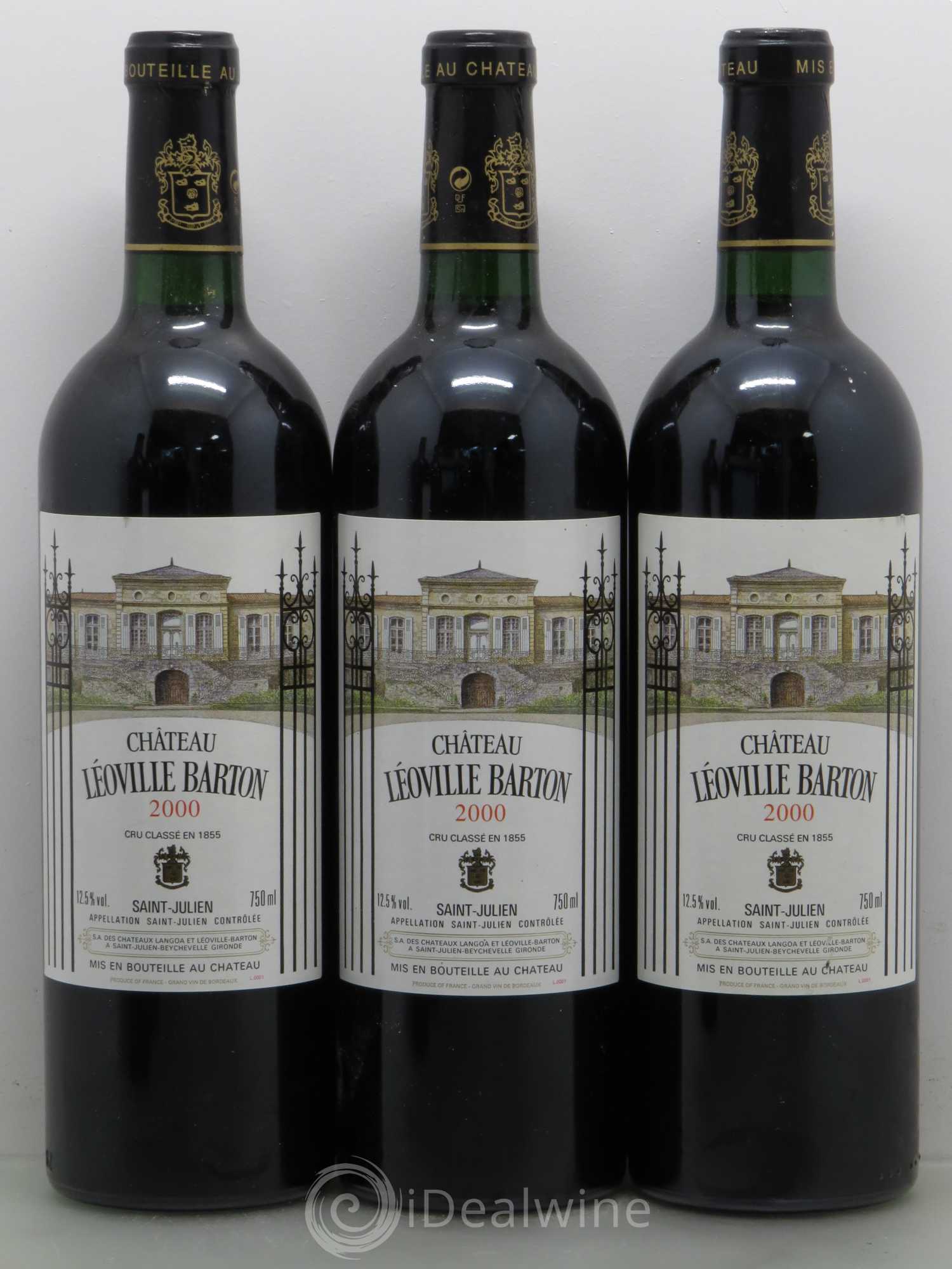 Château Léoville Barton 2ème Grand Cru Classé 2000 - Lot de 5 bouteilles - 1