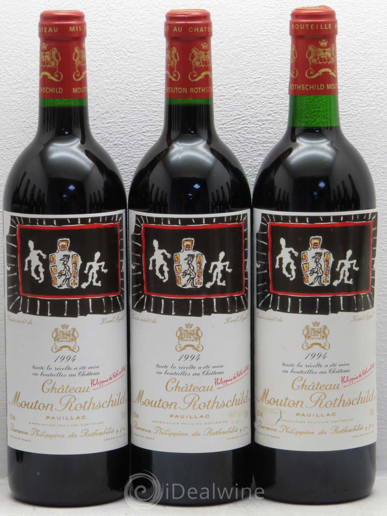 Château Mouton Rothschild 1er Grand Cru Classé 1994 - Lot de 12 bouteilles - 1