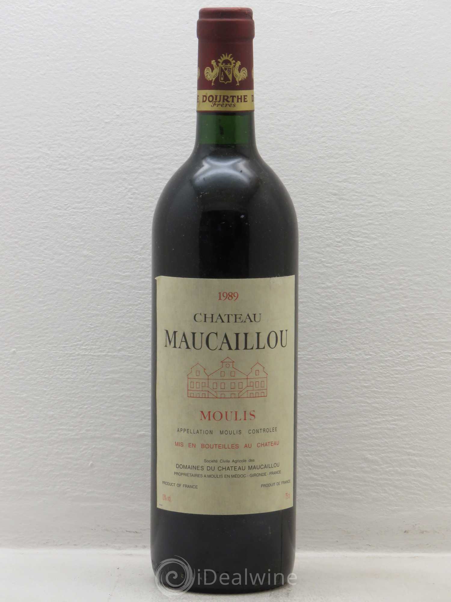 Château Maucaillou 1989 - Lot de 1 bouteille - 0