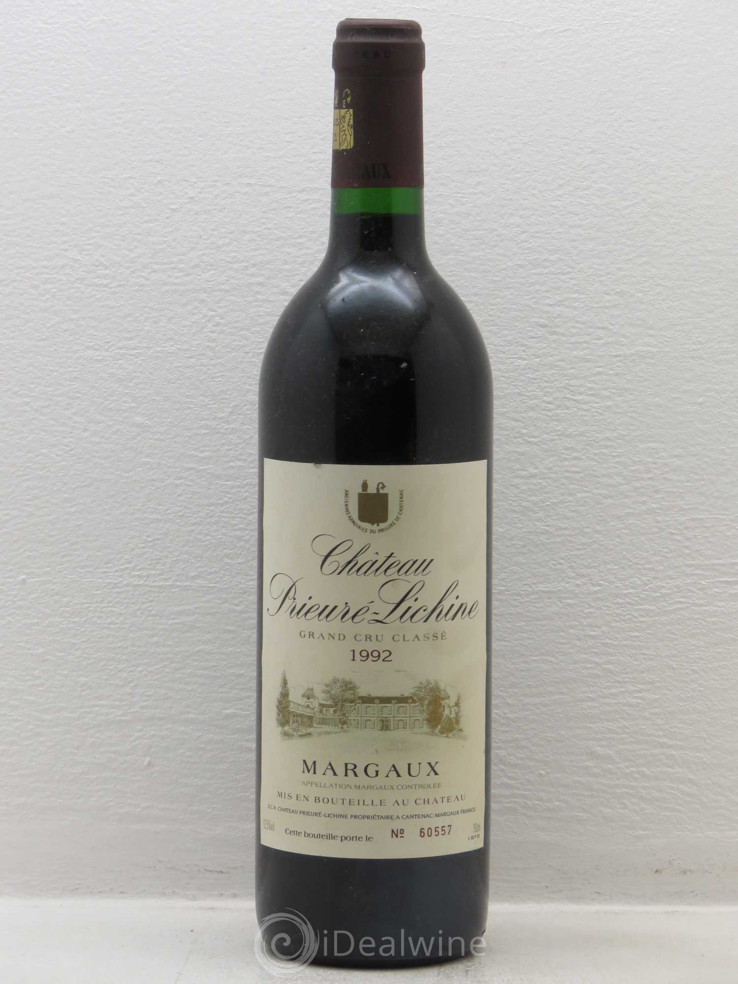 Château Prieuré Lichine 4ème Grand Cru Classé 1992 - Lot de 1 bouteille - 0