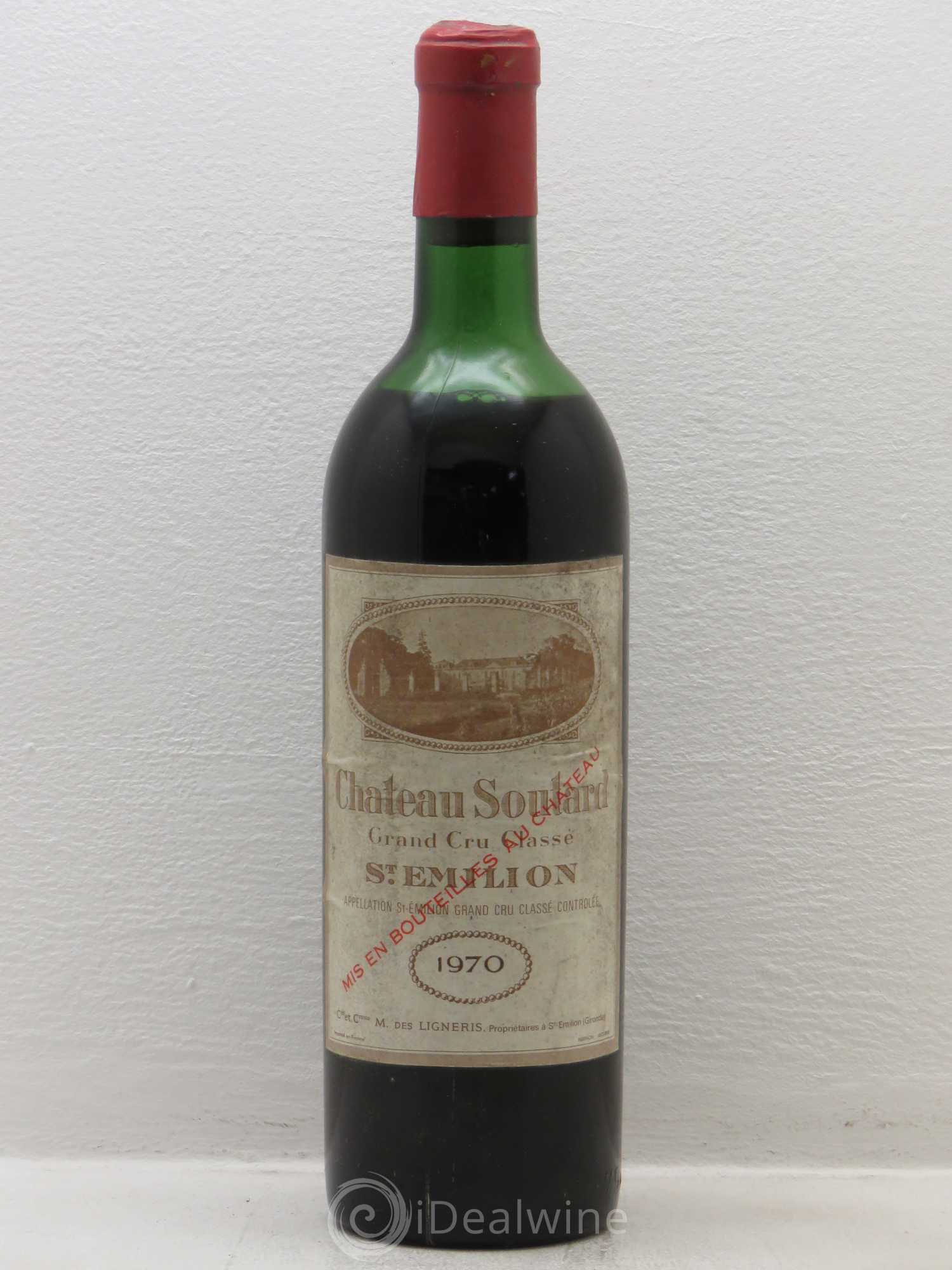 Château Soutard Grand Cru Classé 1970 - Lot de 1 bouteille - 0