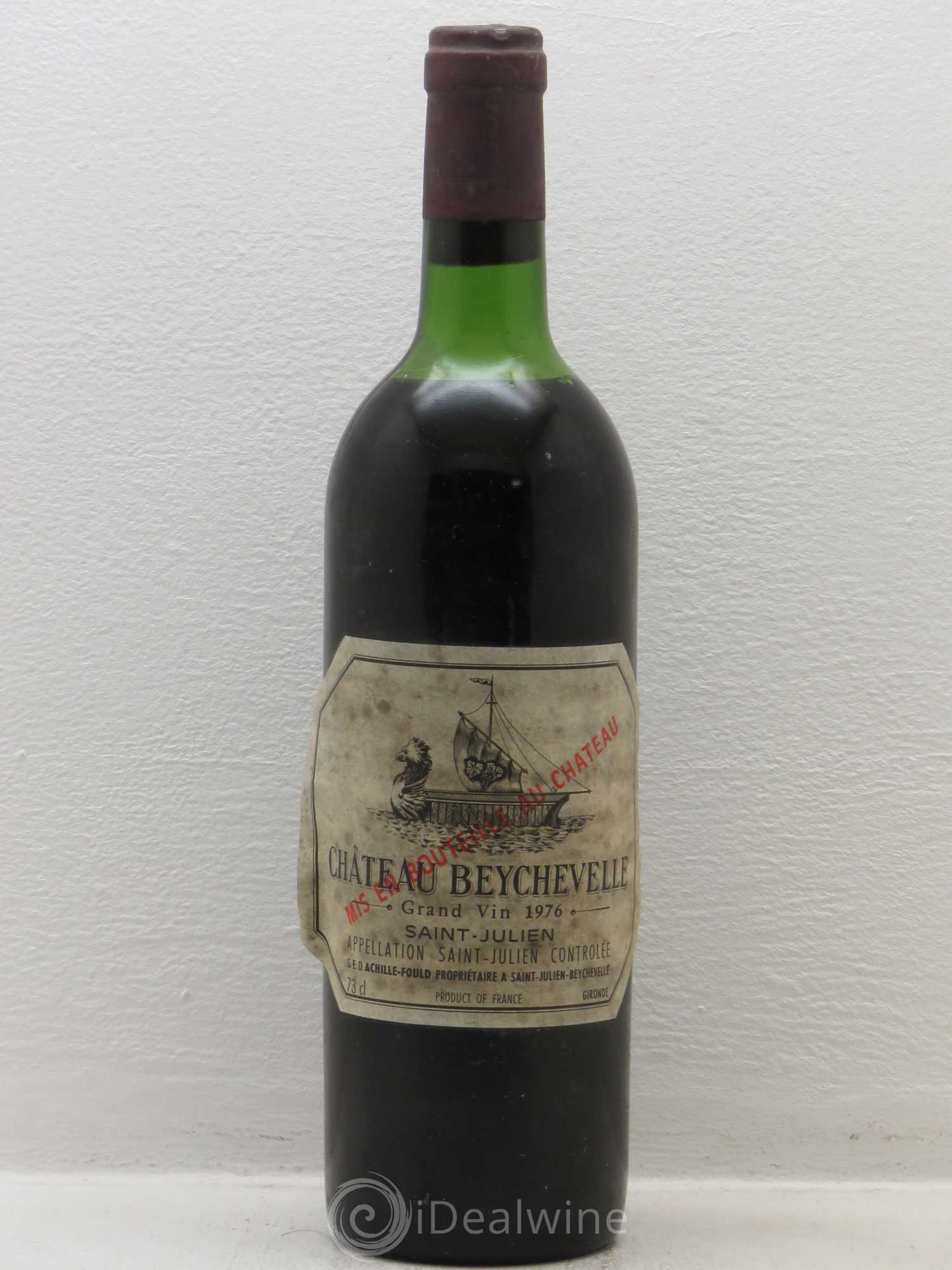 Château Beychevelle 4ème Grand Cru Classé 1976 - Lot de 1 bouteille - 0
