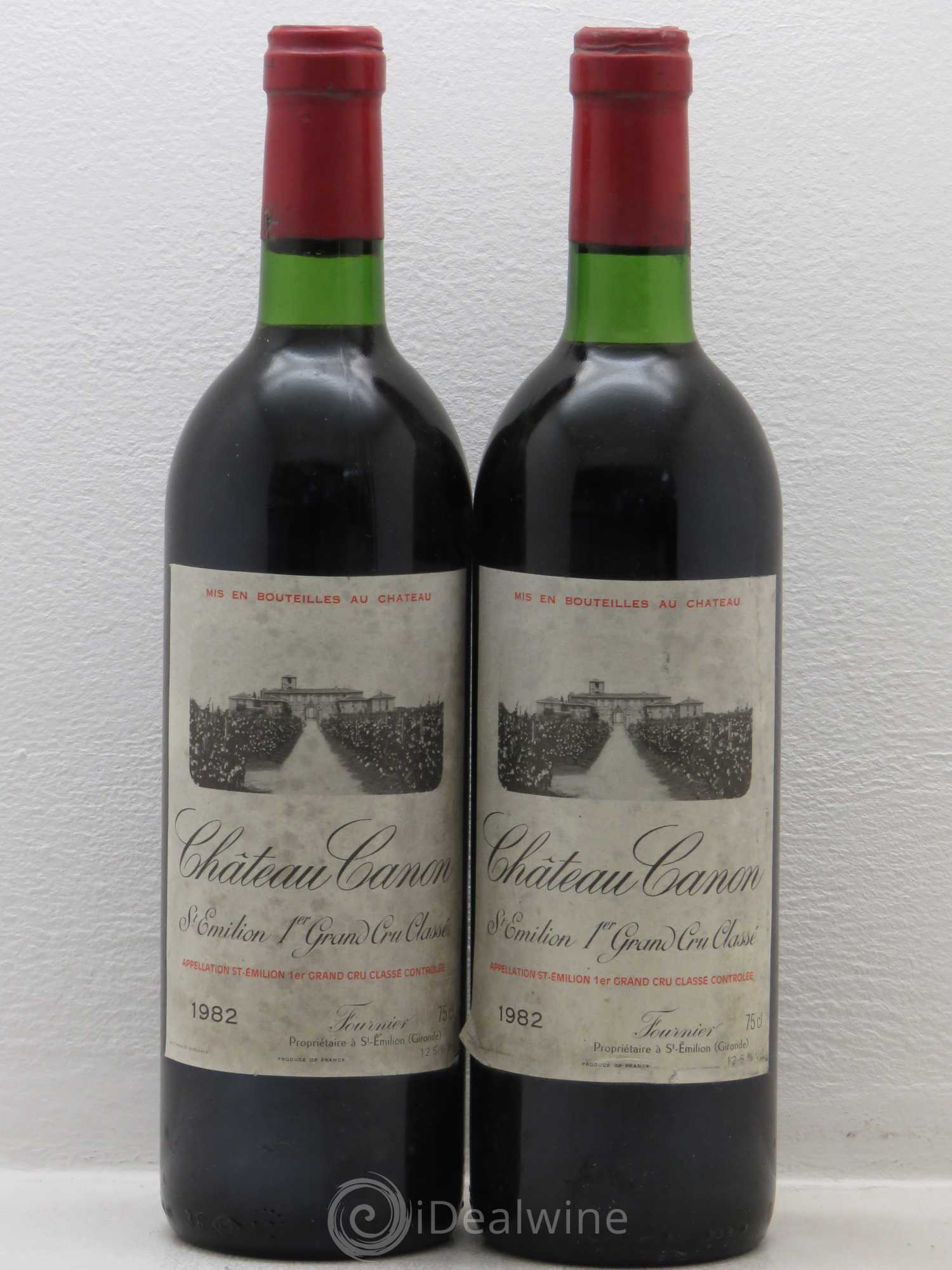 Château Canon 1er Grand Cru Classé B 1982 - Lot de 2 bouteilles - 0
