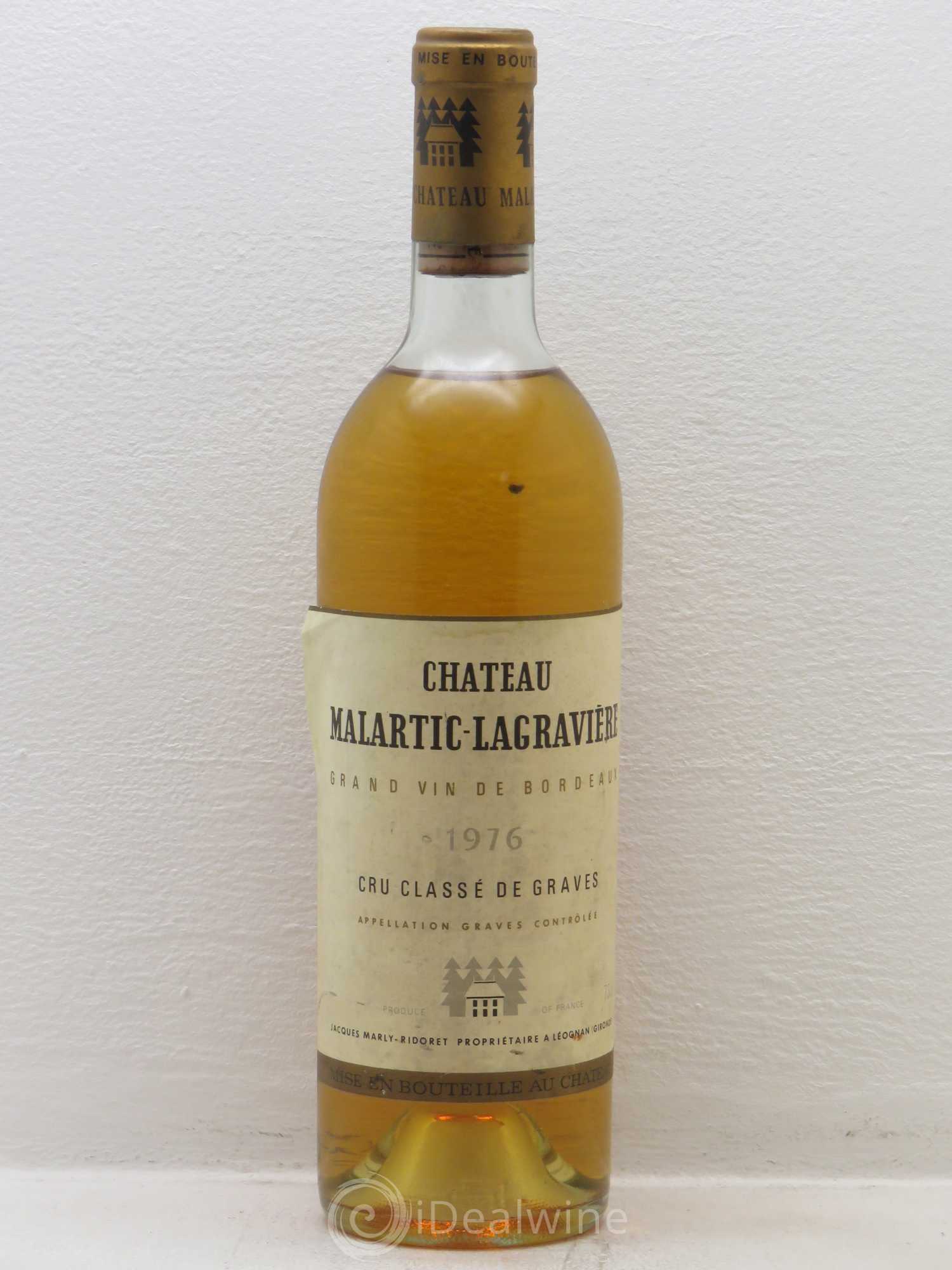 Château Malartic-Lagravière Cru Classé de Graves 1976 - Lot de 1 bouteille - 0
