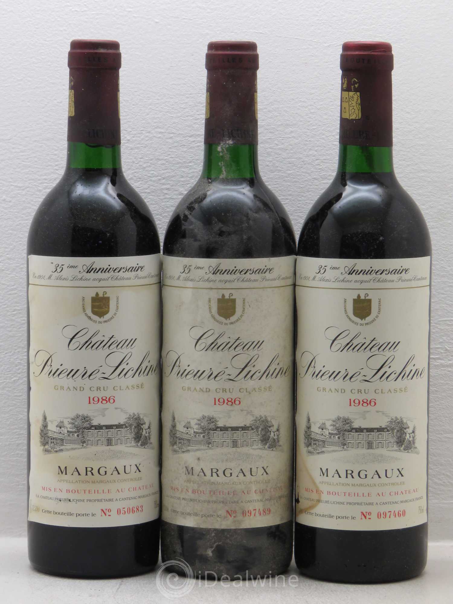 Château Prieuré Lichine 4ème Grand Cru Classé 1986 - Lot de 6 bouteilles - 3