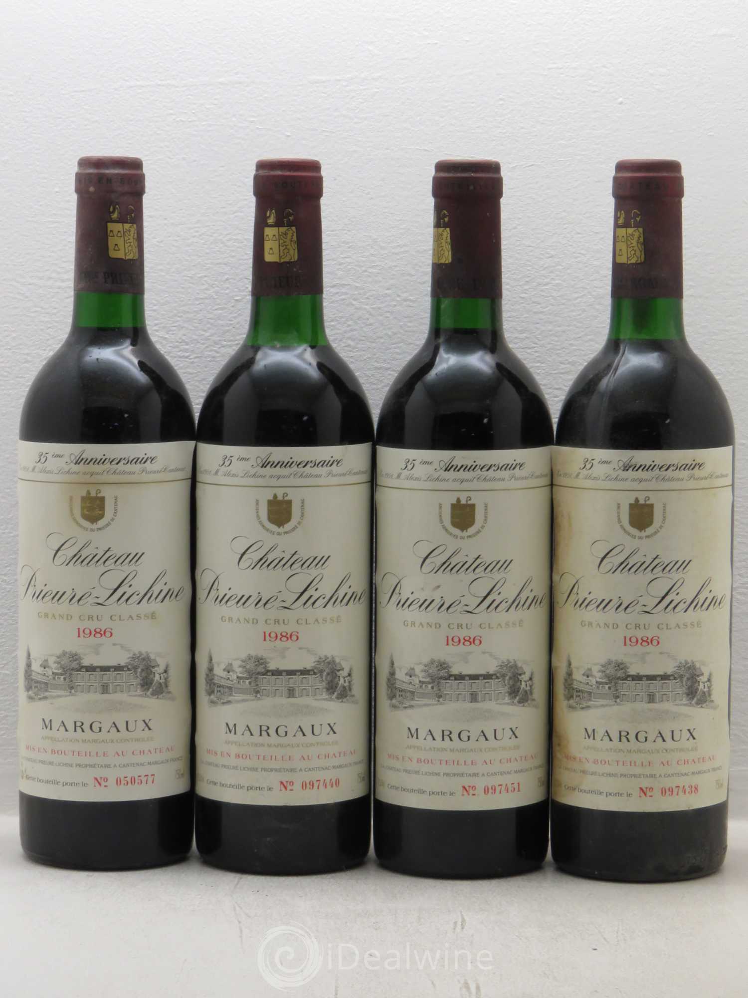 Château Prieuré Lichine 4ème Grand Cru Classé 1986 - Lot de 8 bouteilles - 3