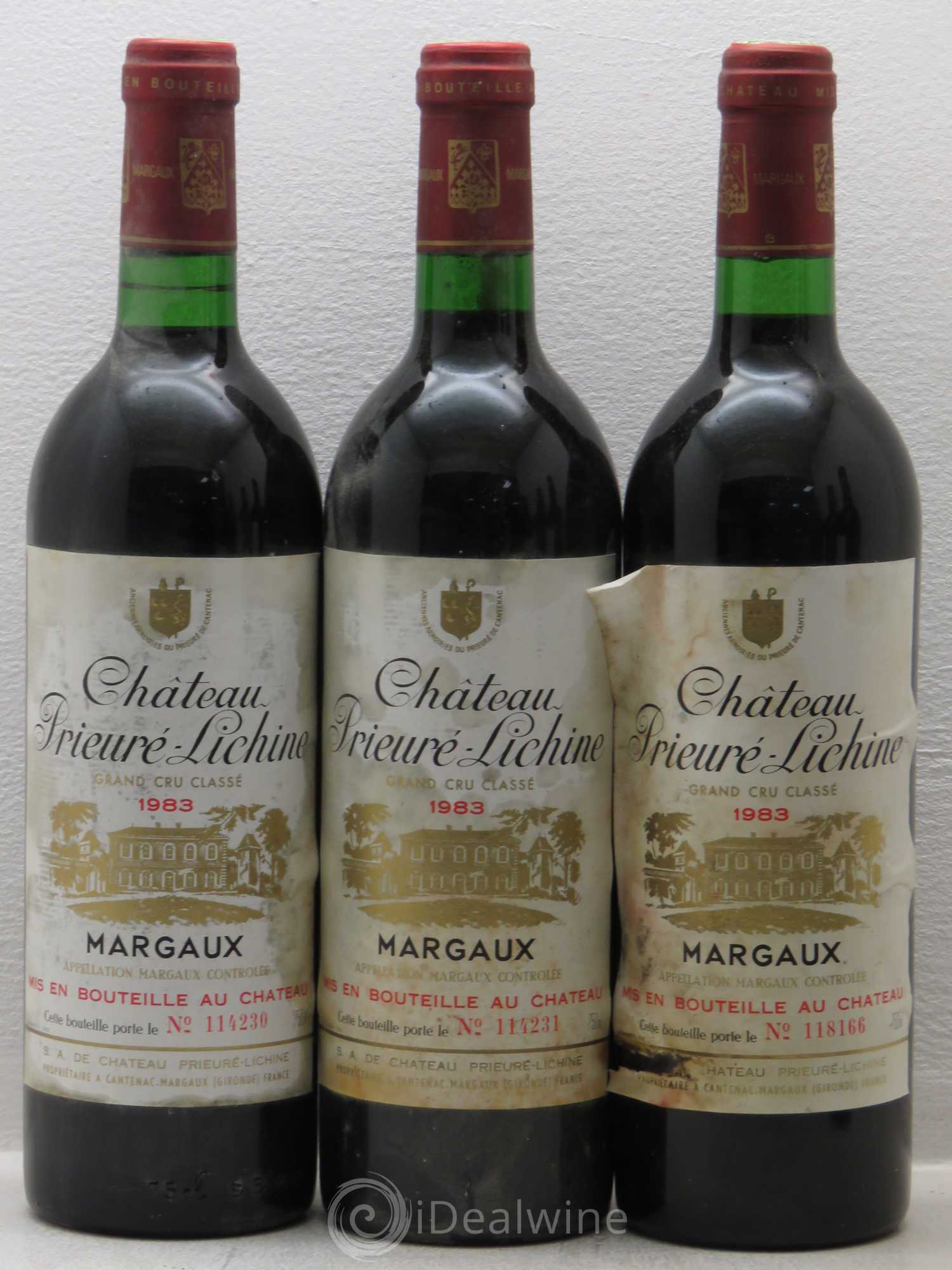 Château Prieuré Lichine 4ème Grand Cru Classé 1983 - Lot de 6 bouteilles - 1