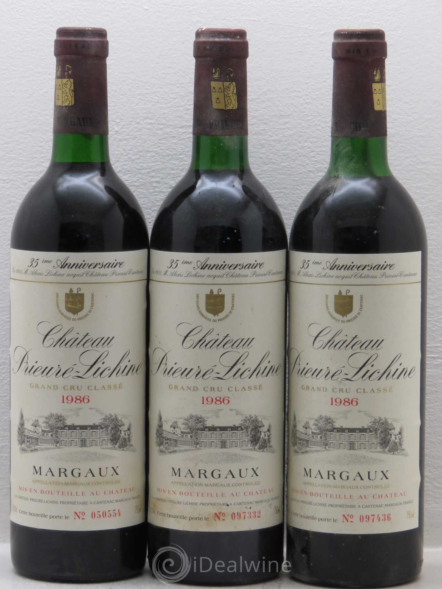 Château Prieuré Lichine 4ème Grand Cru Classé 1986 - Lot de 6 bouteilles - 3