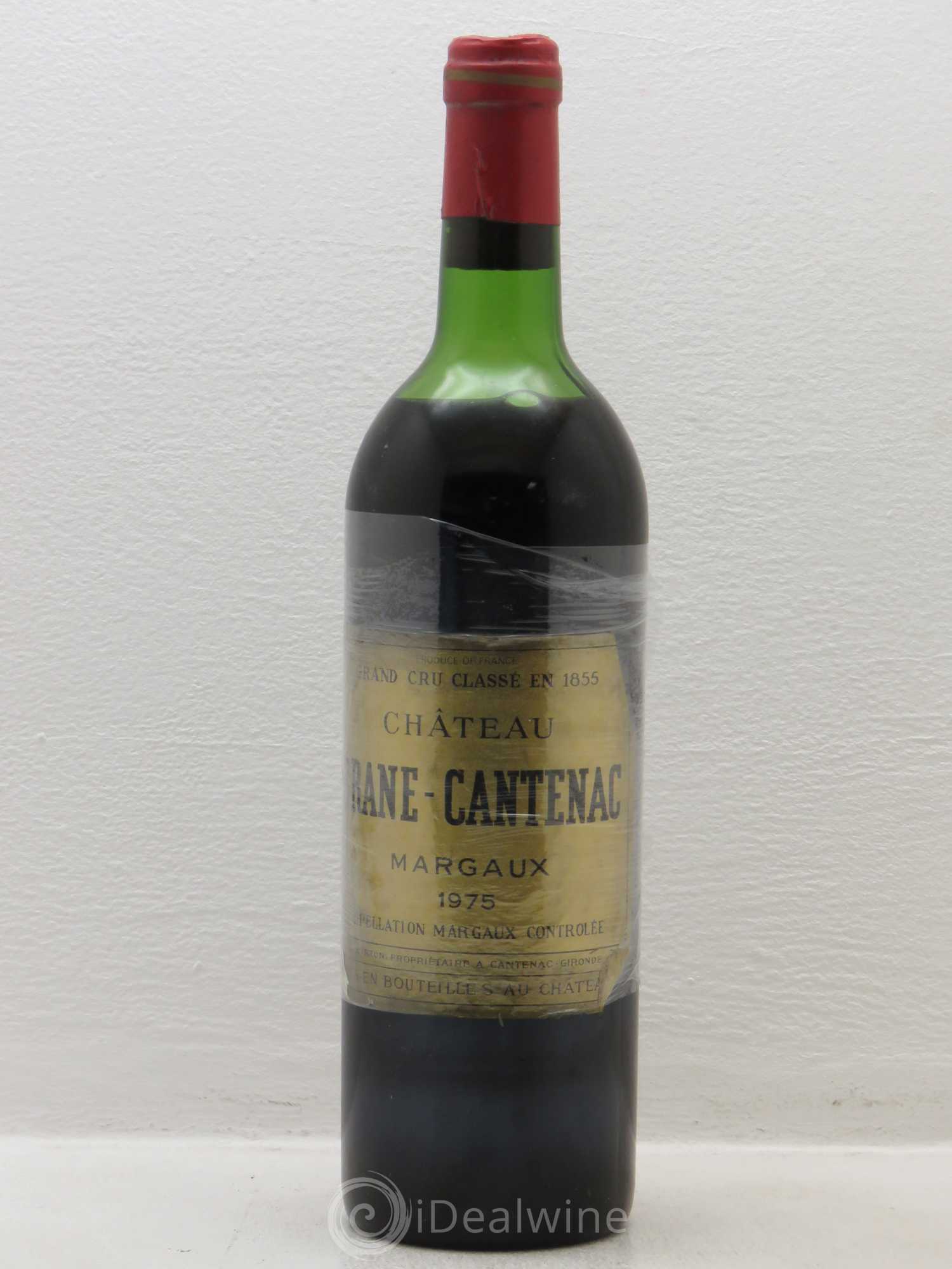 Château Brane Cantenac 2ème Grand Cru Classé étiquette filmée 1975 - Lot de 1 bouteille - 0
