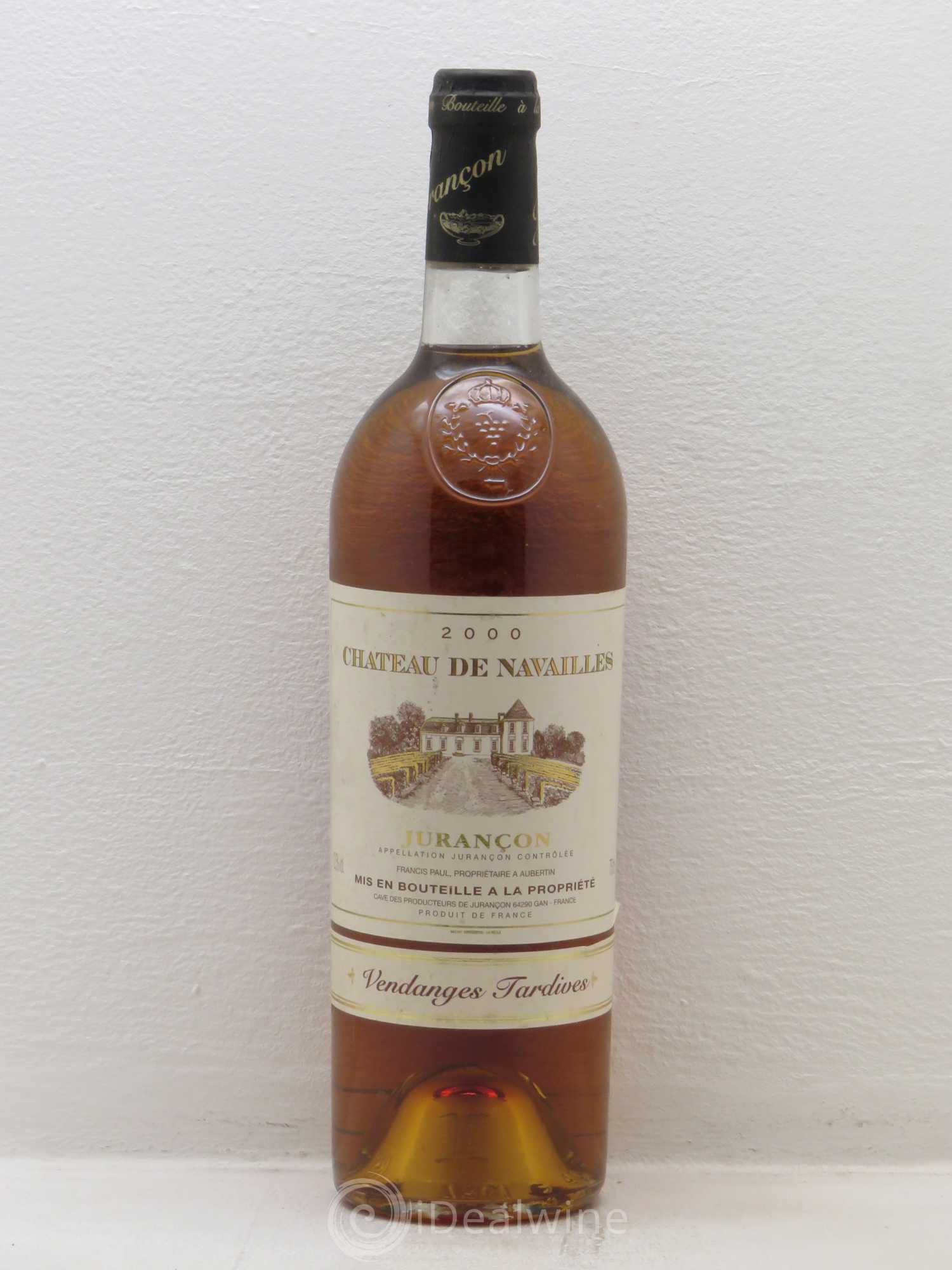 Jurançon Navailles vendanges tardives 2000 - Posten von 1 Flasche - 0