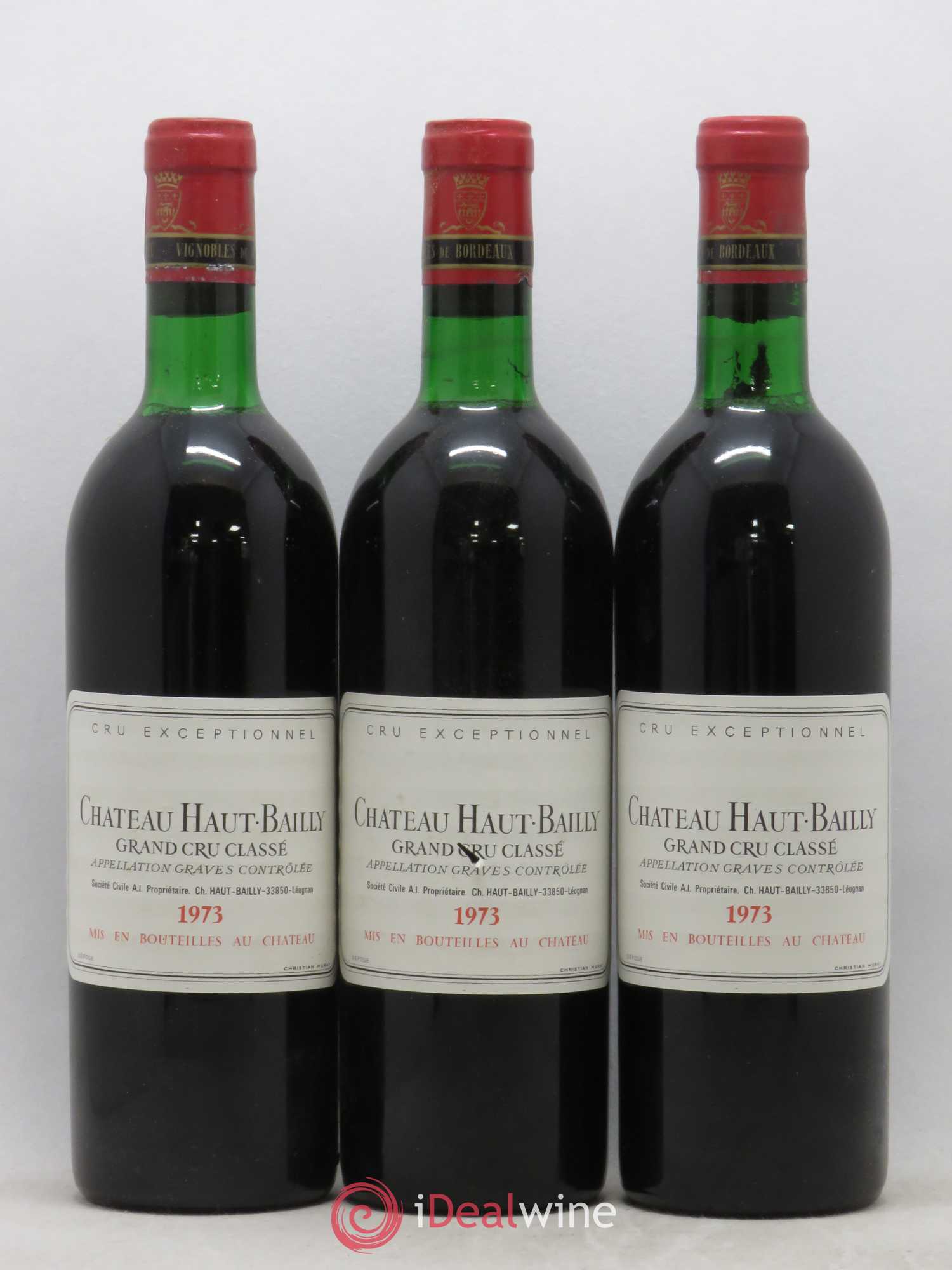 Château Haut-Bailly Cru Classé de Graves 1973 - Lot de 6 bouteilles - 2