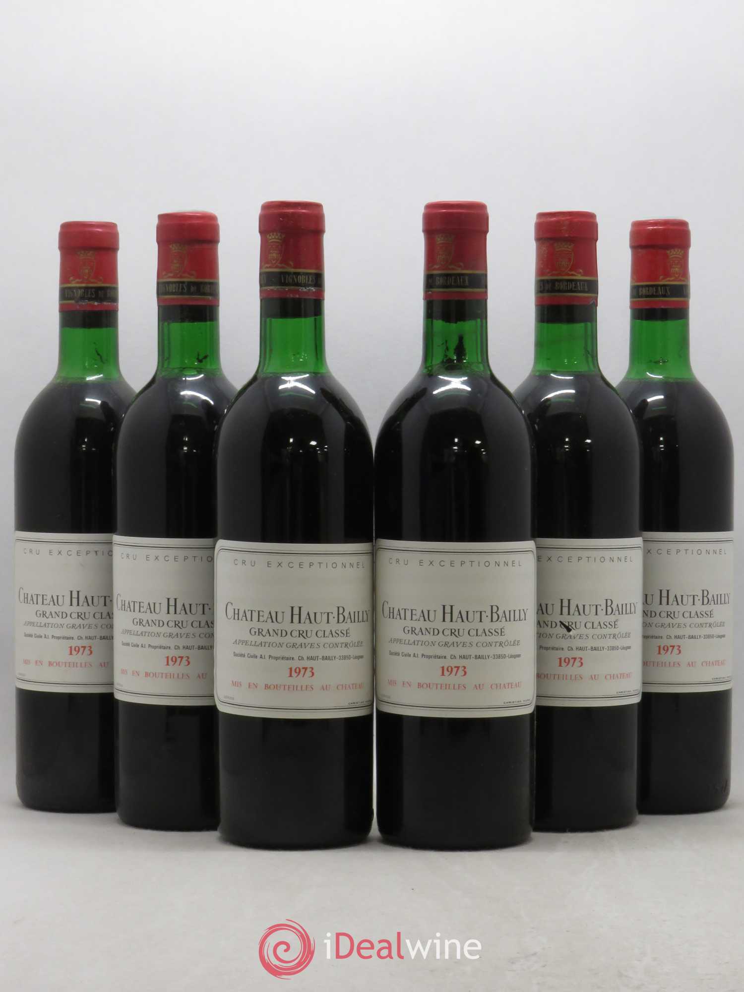 Château Haut-Bailly Cru Classé de Graves 1973 - Lot de 6 bouteilles - 0