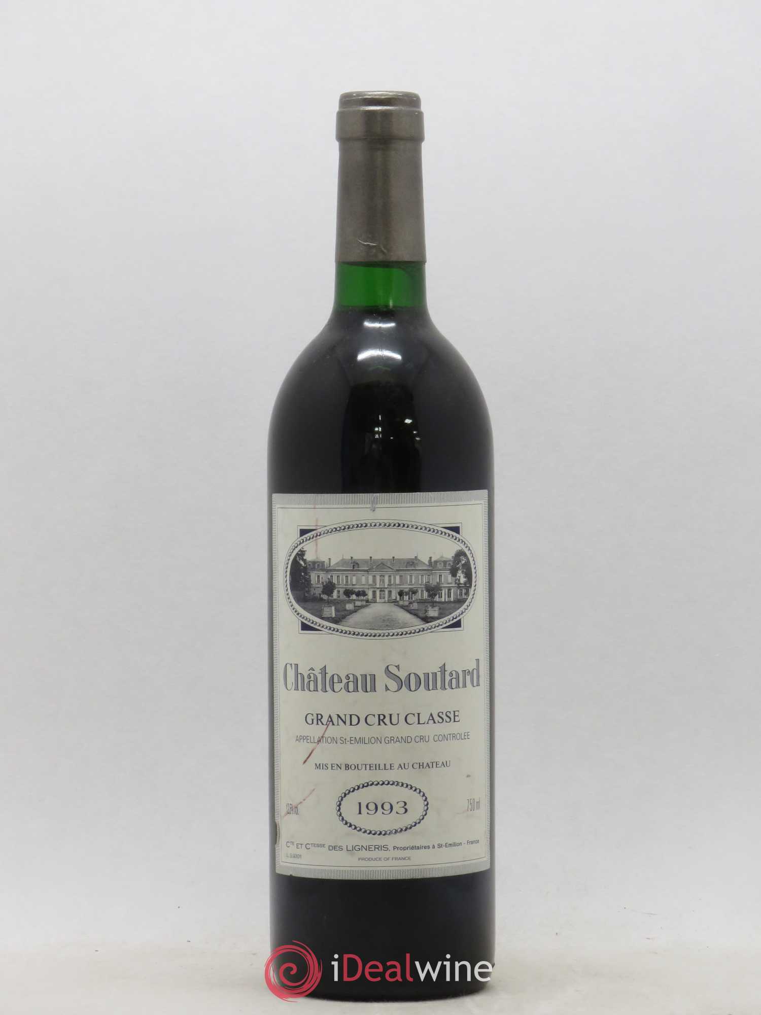 Château Soutard Grand Cru Classé 1993 - Lot de 1 bouteille - 0