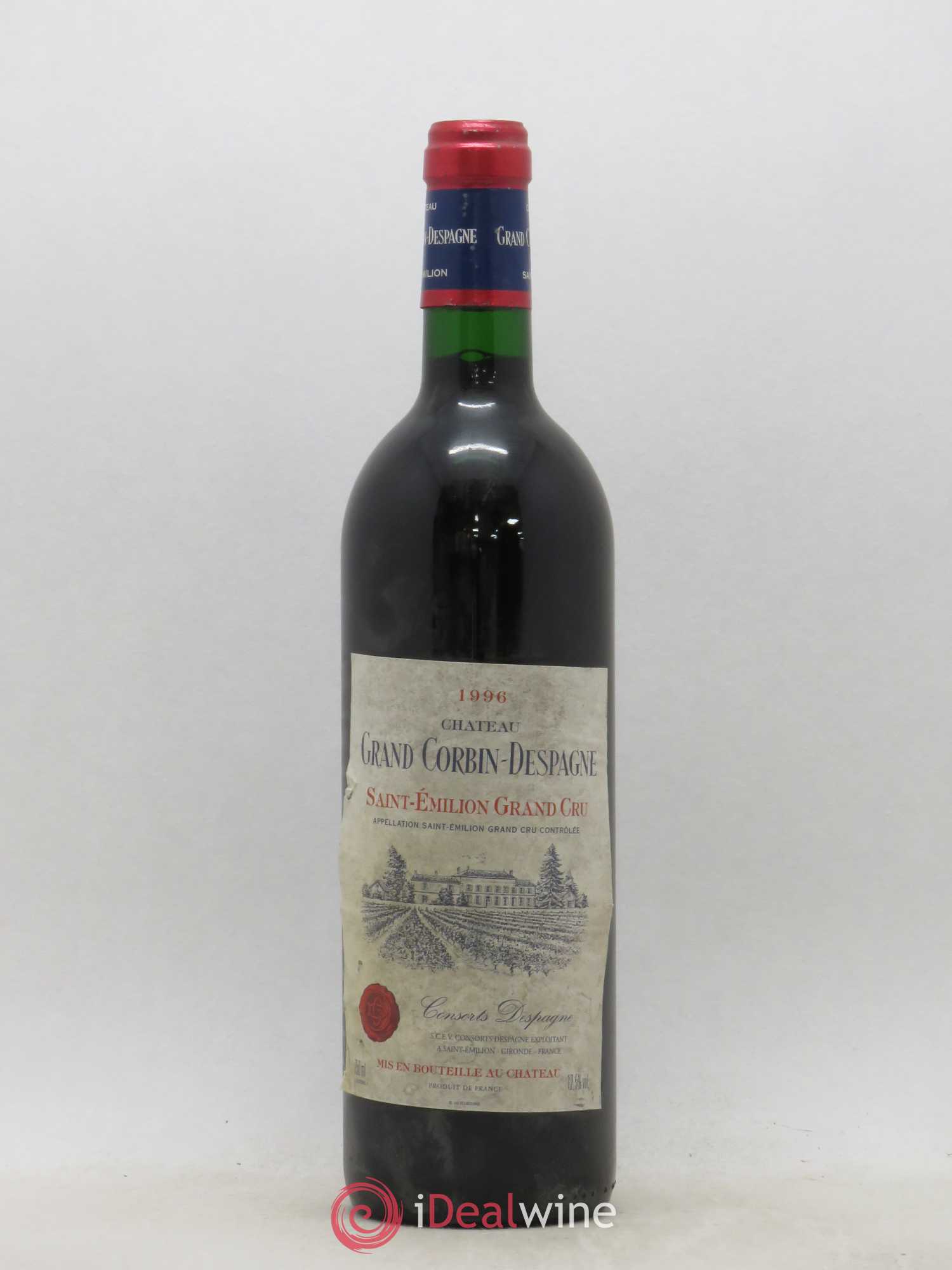 Château Grand Corbin Despagne Grand Cru Classé 1996 - Lot de 1 bouteille - 0