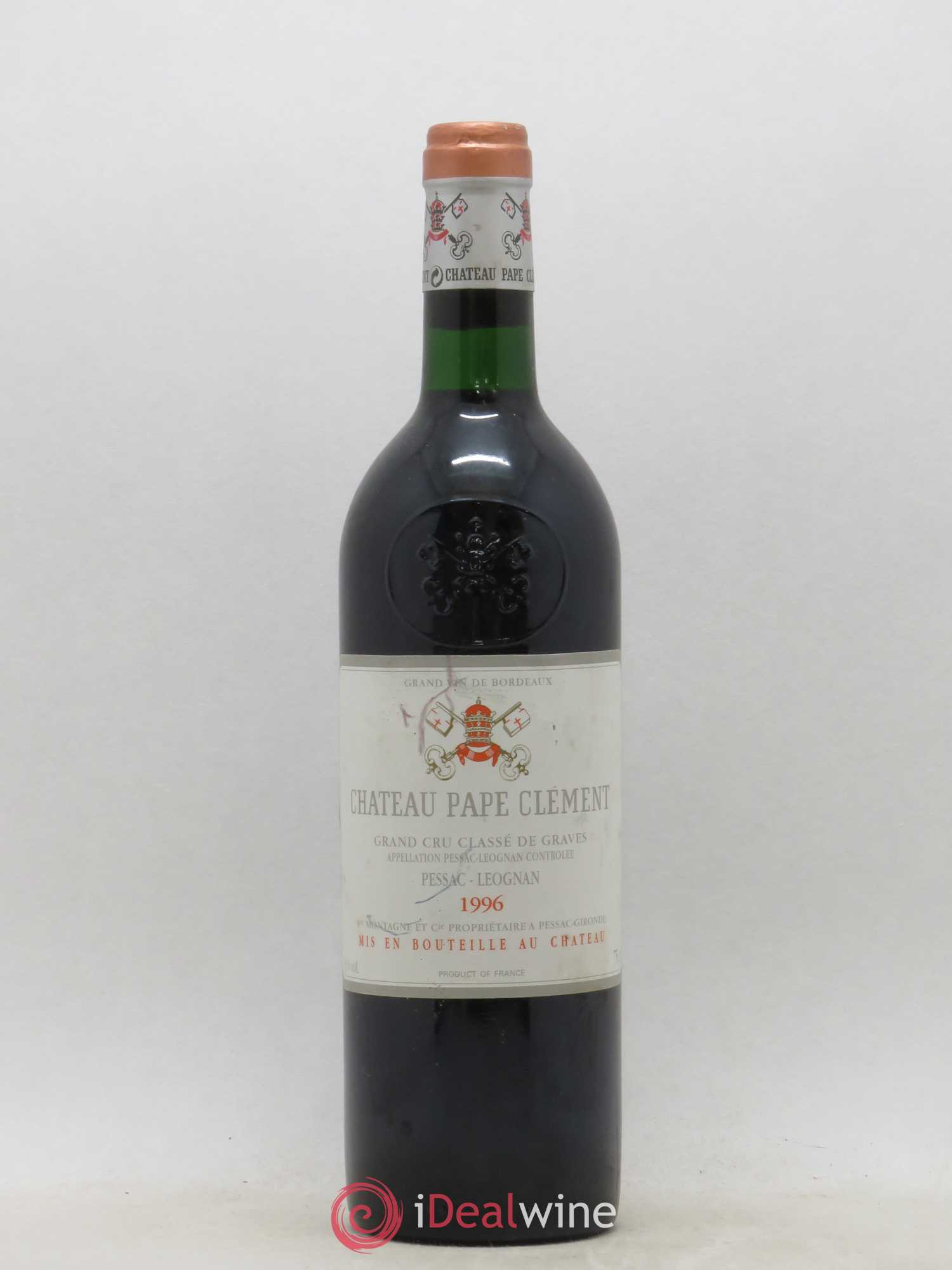 Château Pape Clément Cru Classé de Graves 1996 - Lot de 1 bouteille - 0