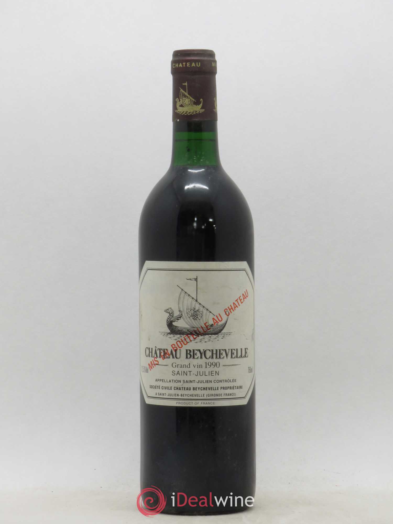 Château Beychevelle 4ème Grand Cru Classé 1990 - Lot de 1 bouteille - 0
